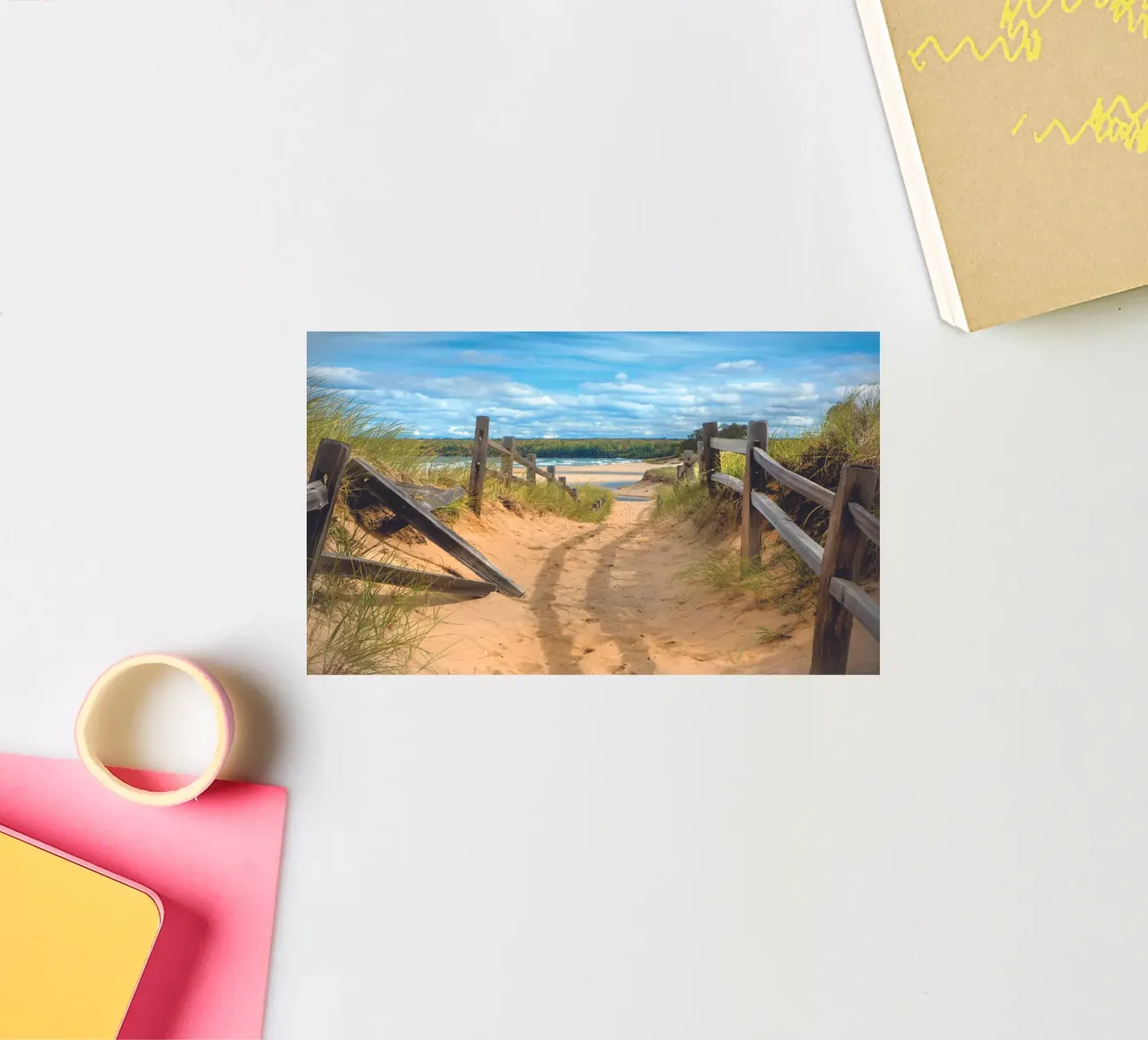 Beach Path sticker van Dave Hare Photography