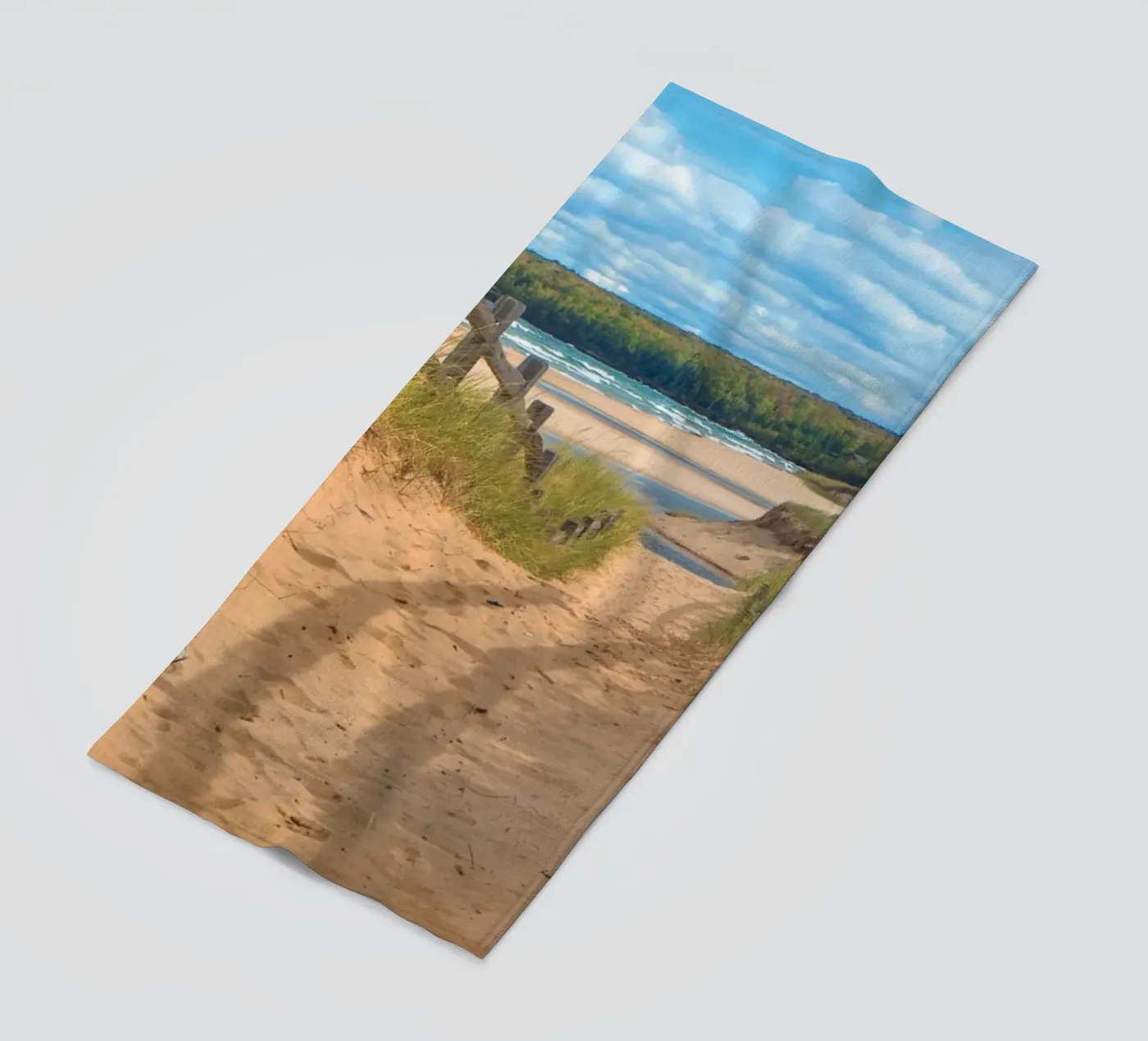 Beach Path strandhanddoek van Dave Hare Photography