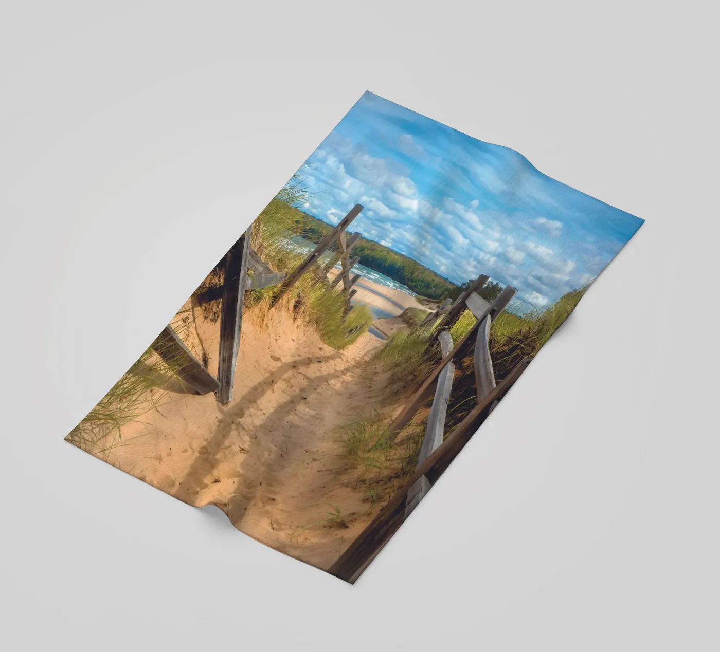 Beach Path strandhanddoek van Dave Hare Photography