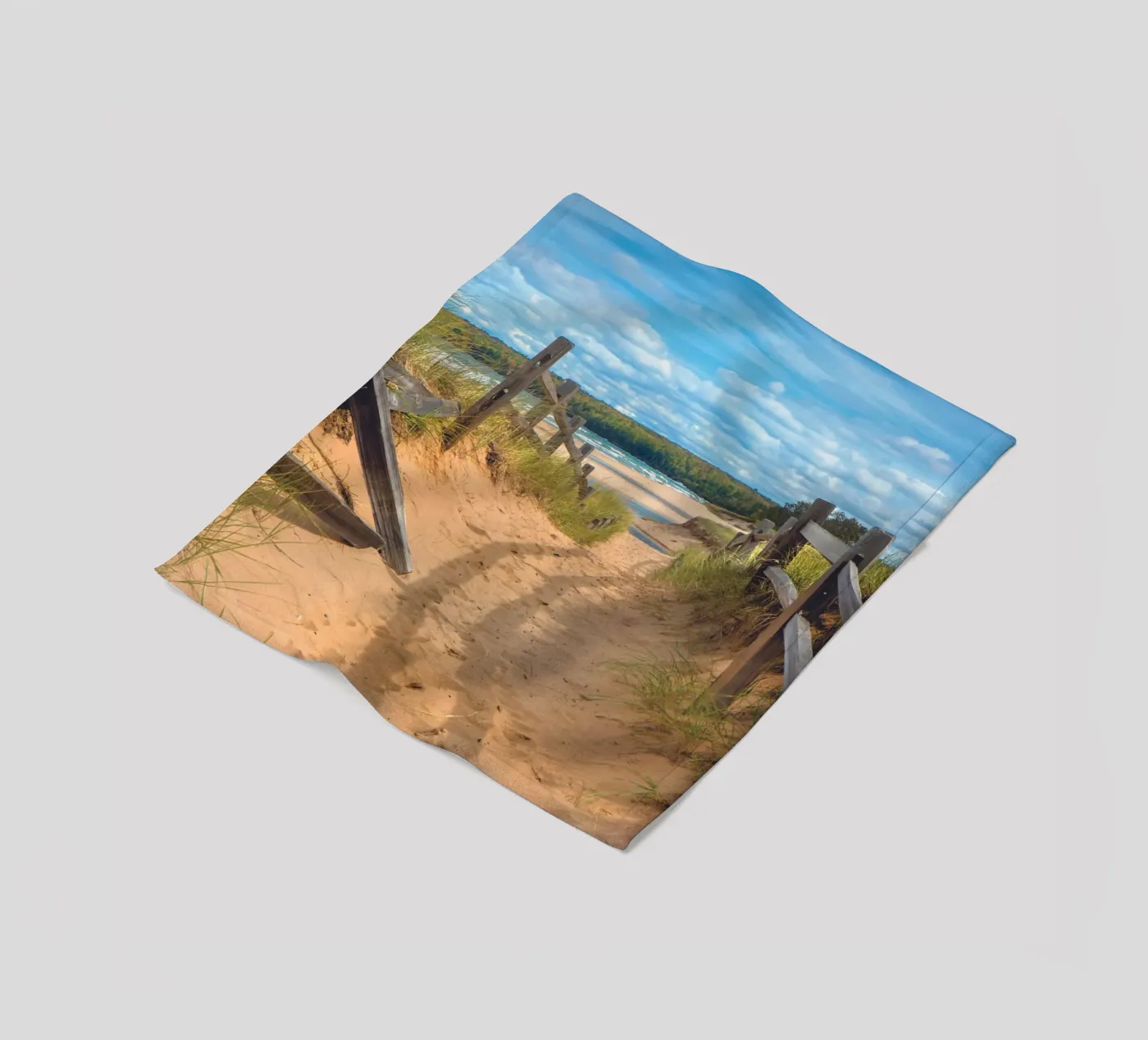 Beach Path coperta in pile da Dave Hare Photography