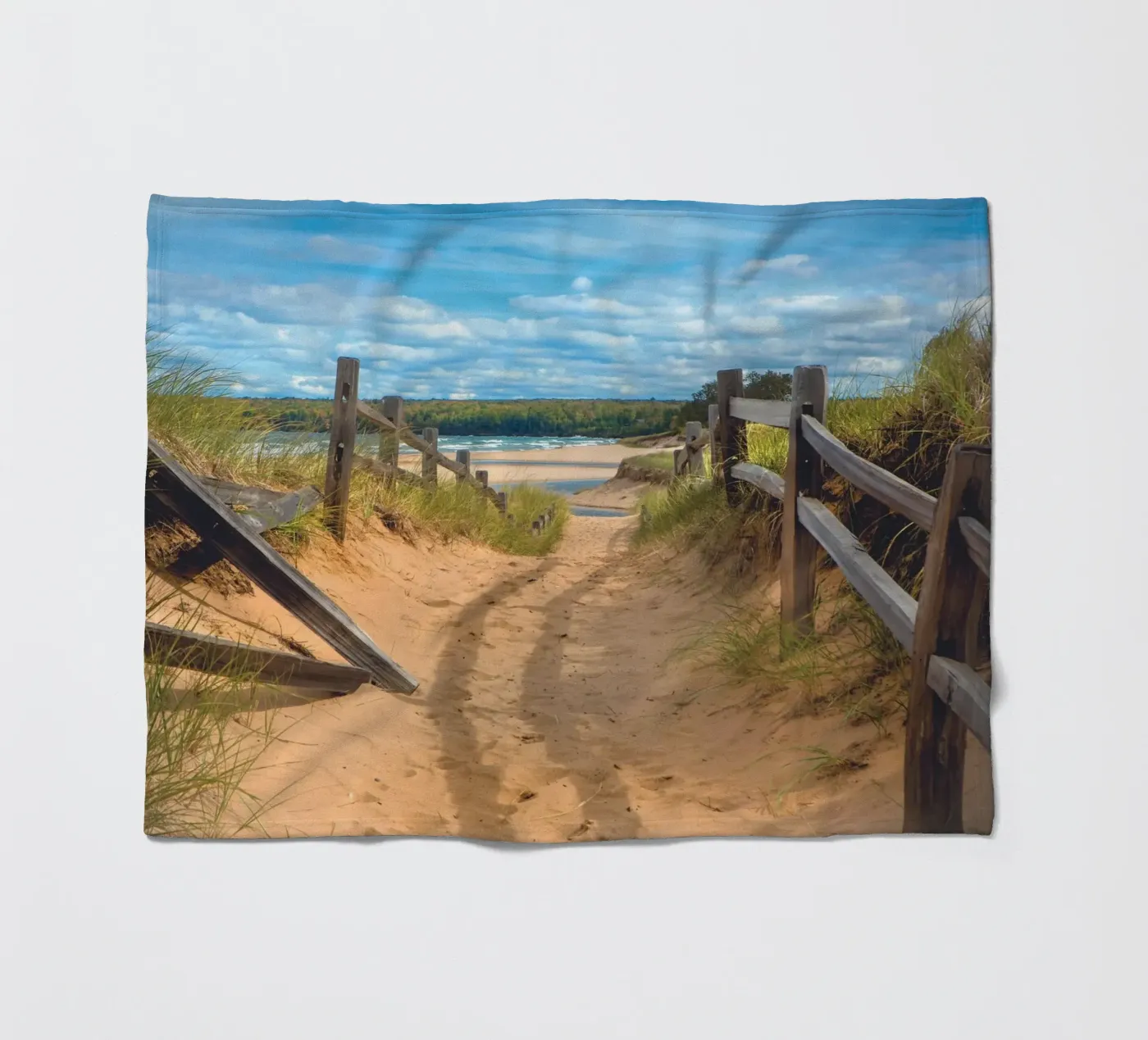 Beach Path coperta in pile da Dave Hare Photography