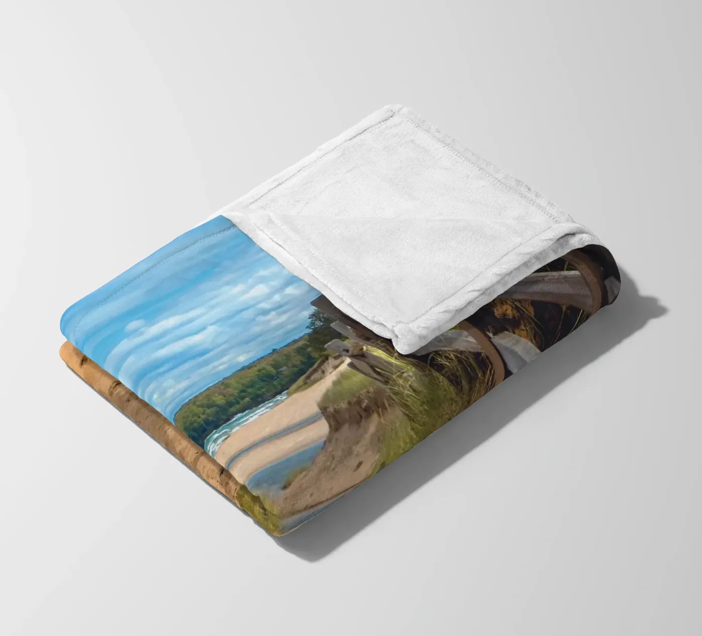 Beach Path coperta in pile da Dave Hare Photography