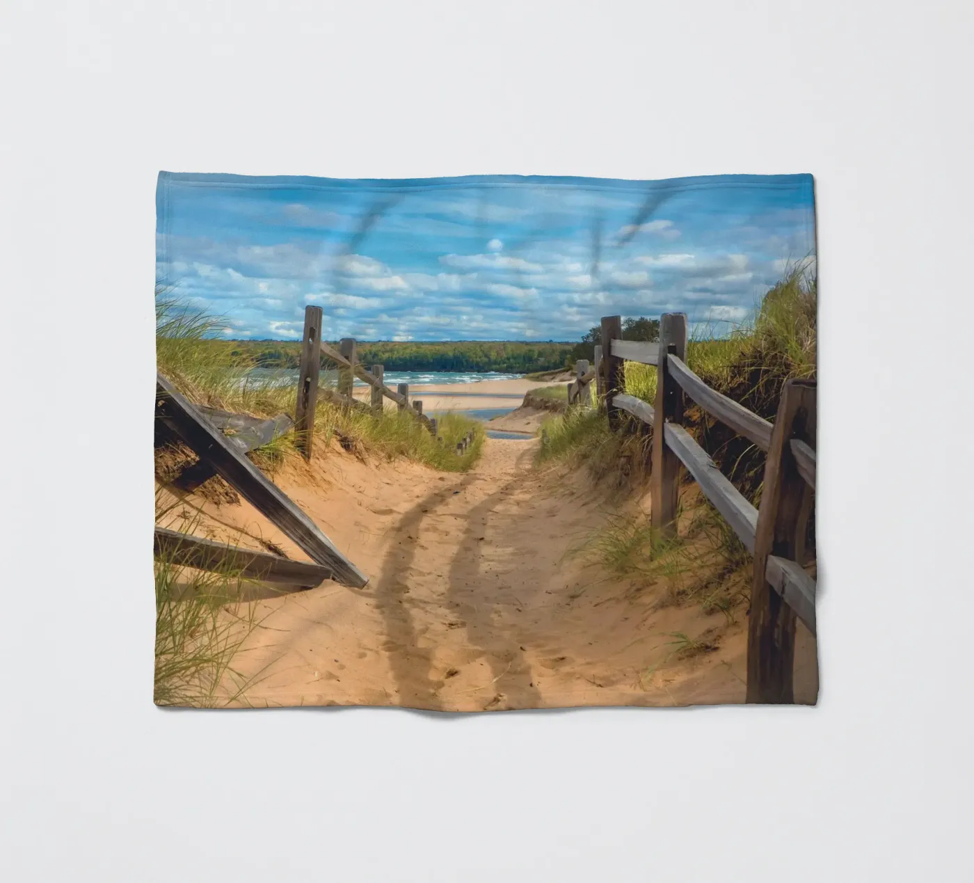 Beach Path coperta in pile da Dave Hare Photography