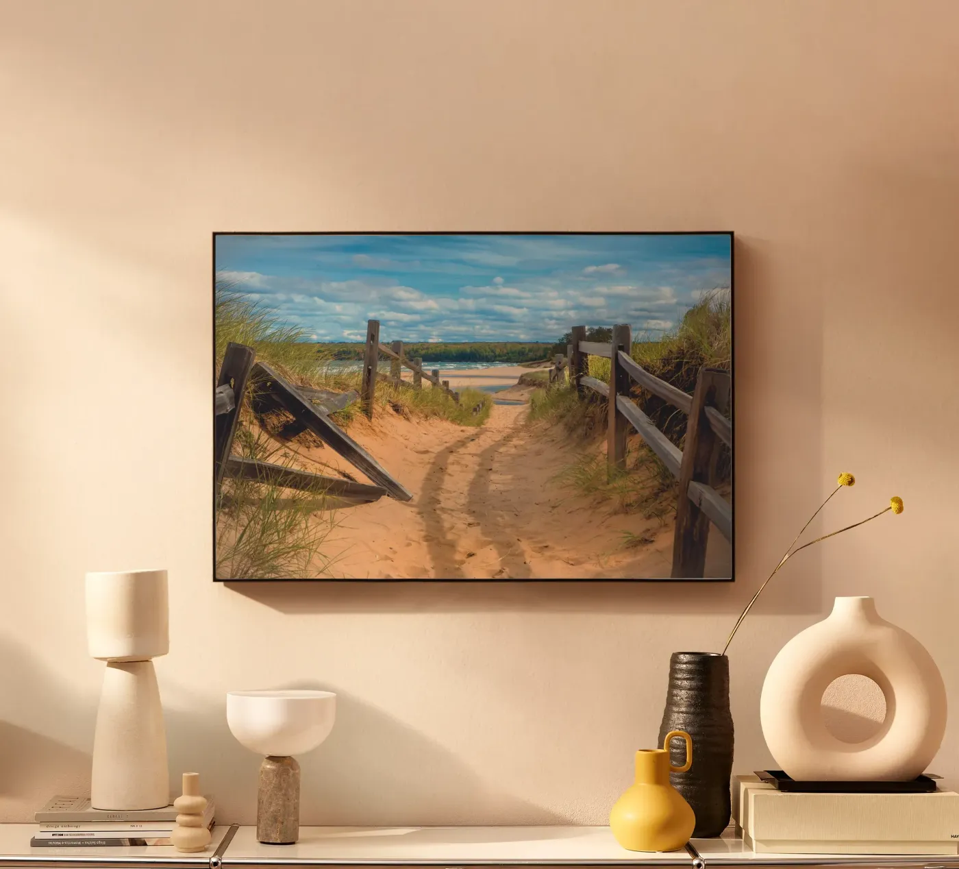 Beach Path acrylic glass by Dave Hare Photography