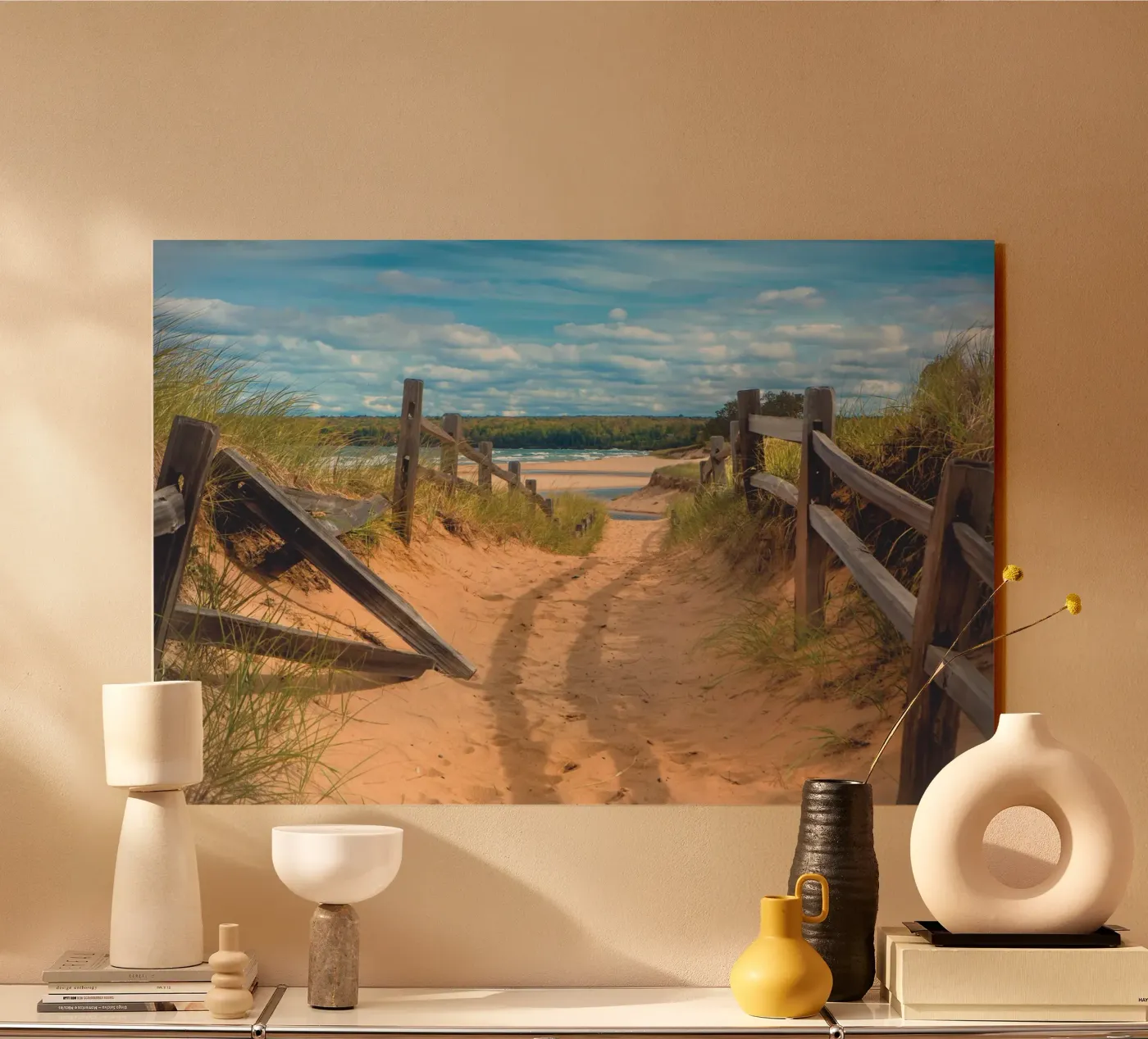 Beach Path acrylic glass by Dave Hare Photography