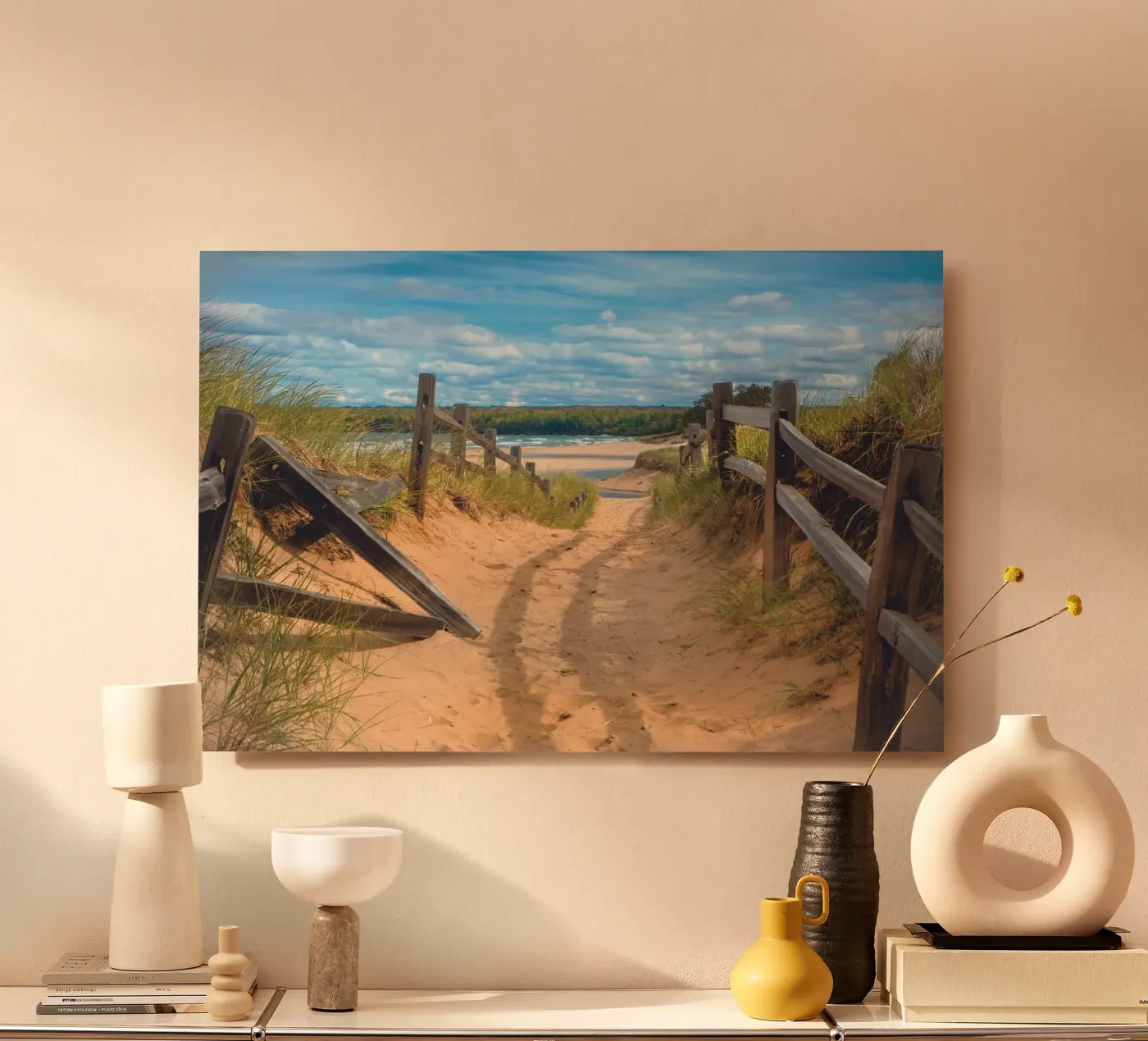 Beach Path Forex-Platte von Dave Hare Photography