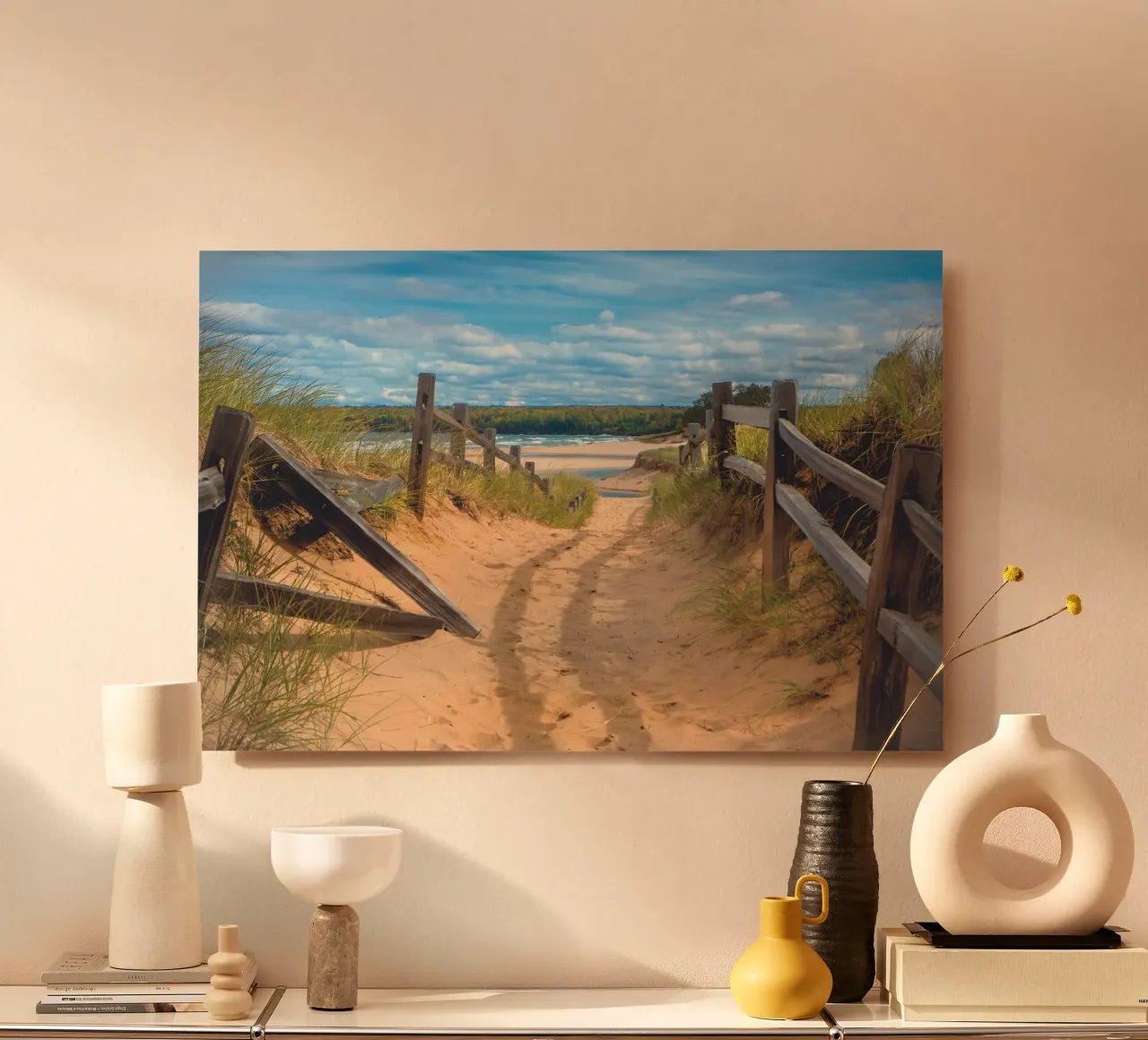 Beach Path forex plate by Dave Hare Photography