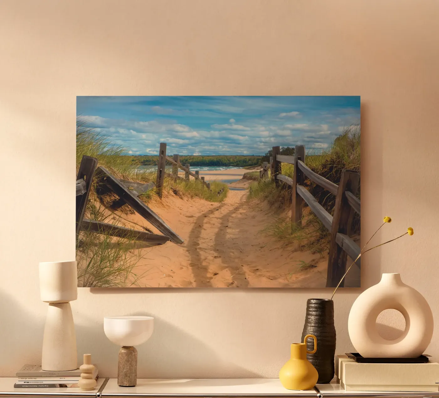 Beach Path pannello forex da Dave Hare Photography