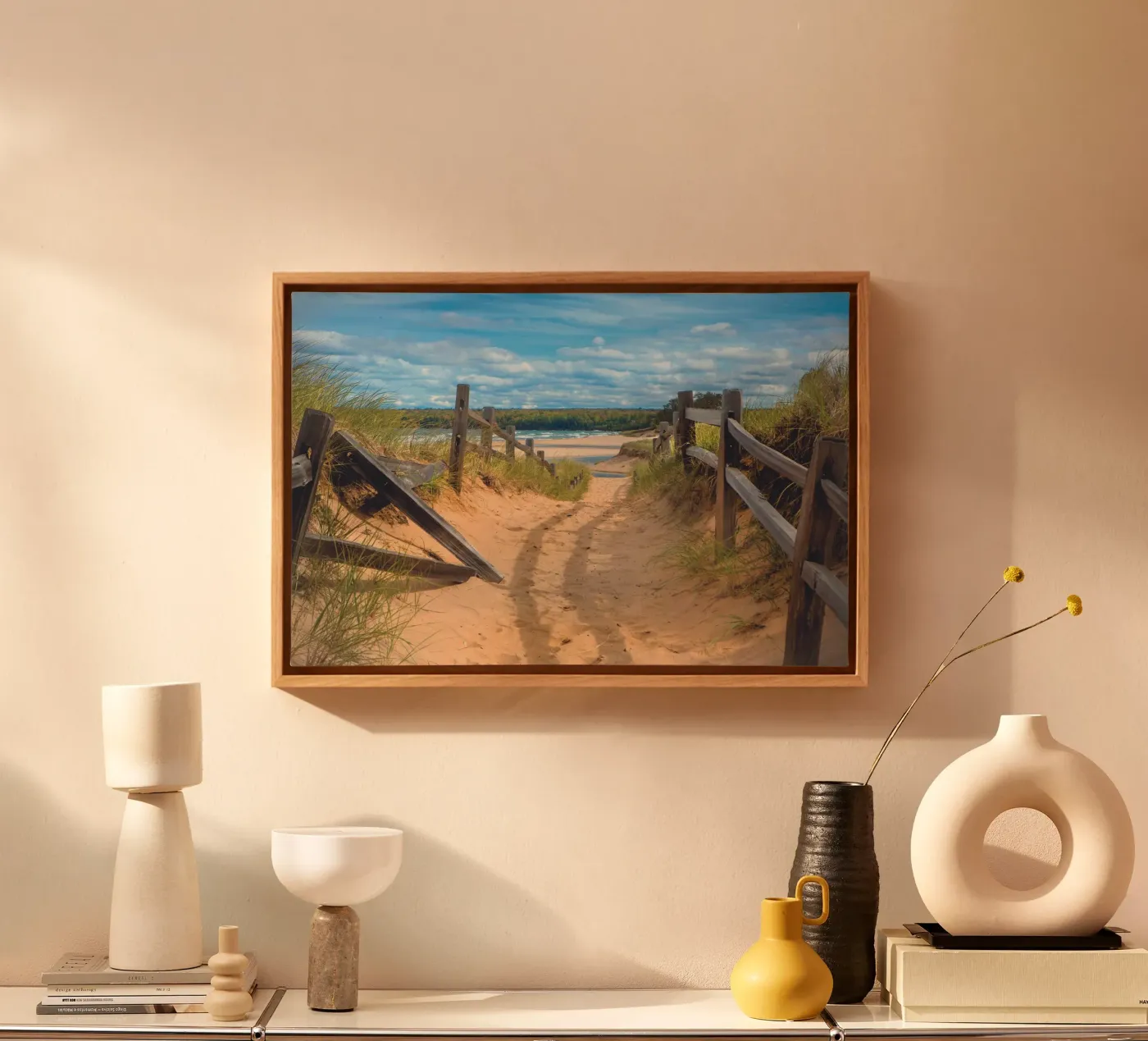 Beach Path canvas van Dave Hare Photography