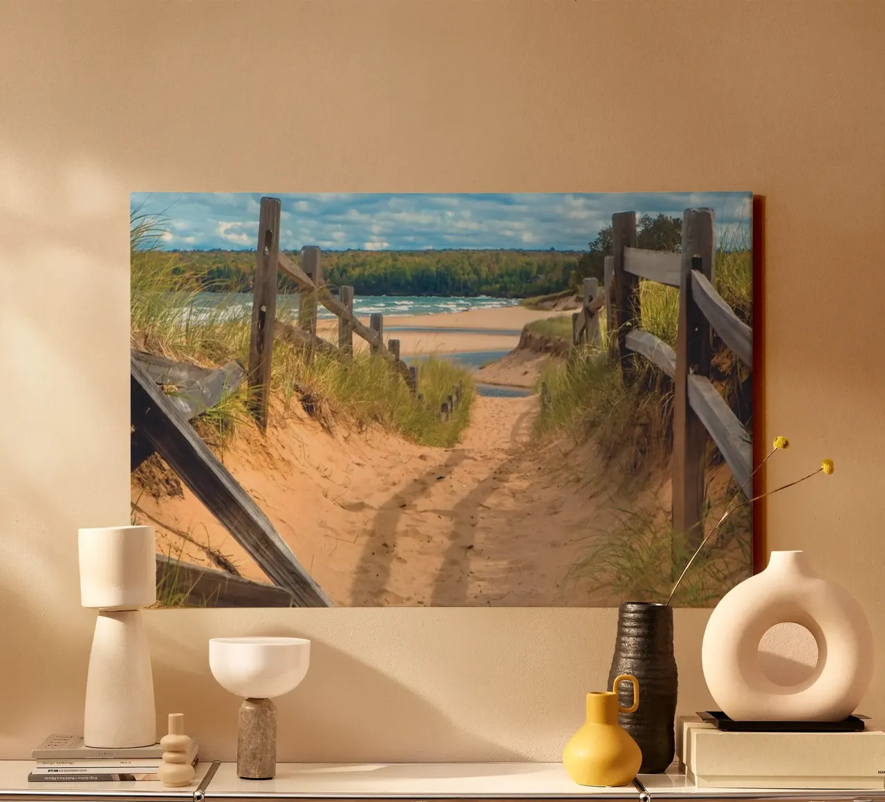 Beach Path canvas by Dave Hare Photography