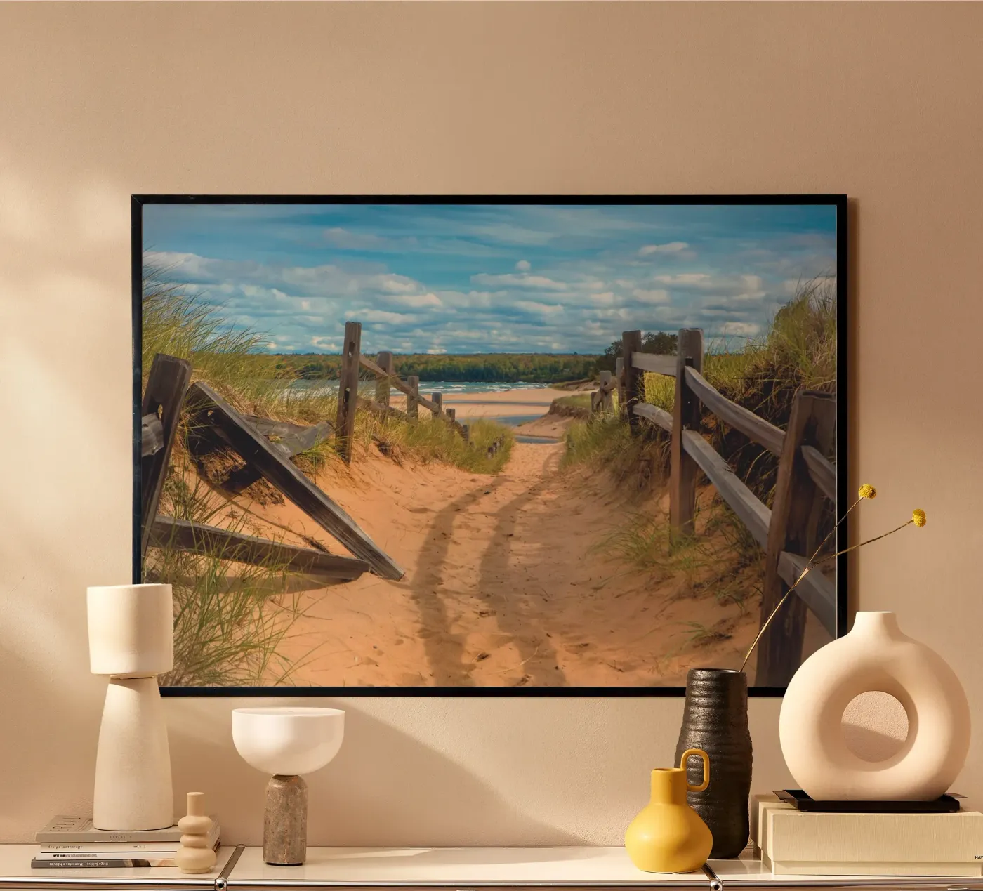 Beach Path Poster von Dave Hare Photography