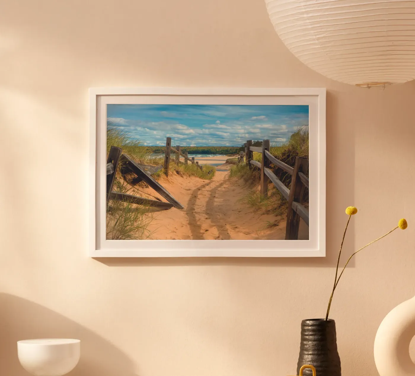 Beach Path Poster von Dave Hare Photography