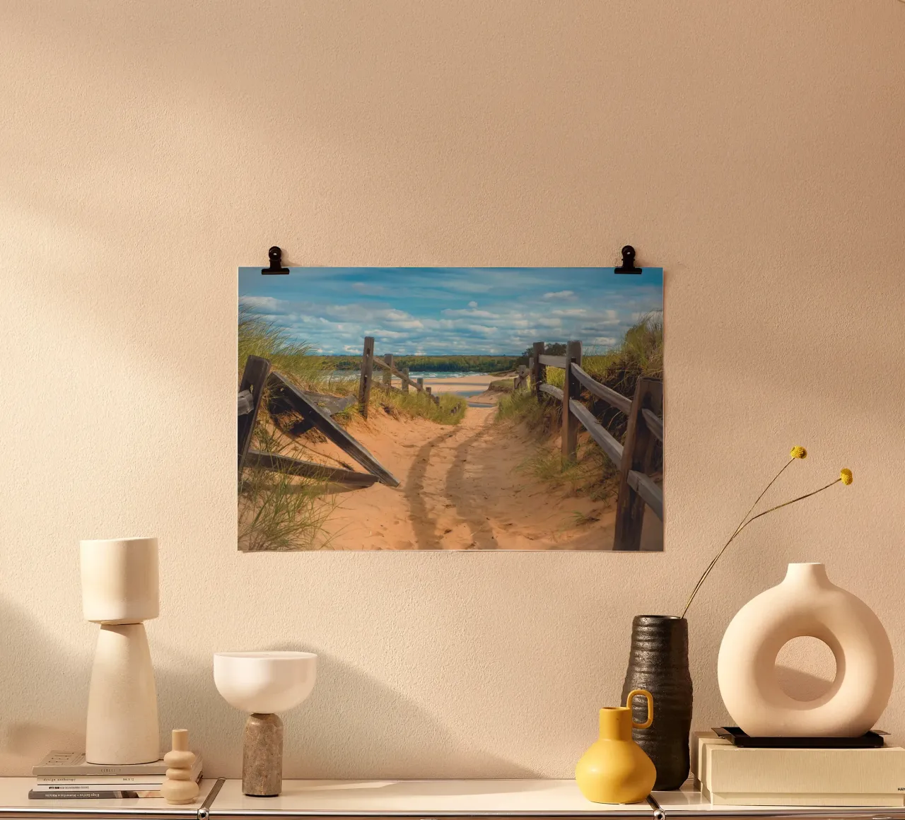 Beach Path poster van Dave Hare Photography
