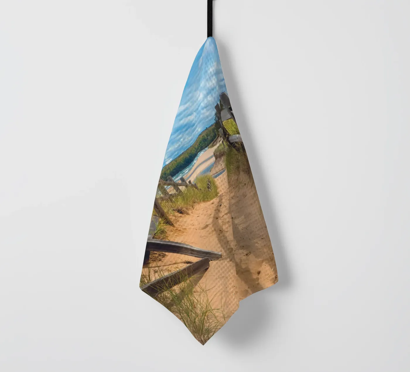 Beach Path Geschirrtuch von Dave Hare Photography