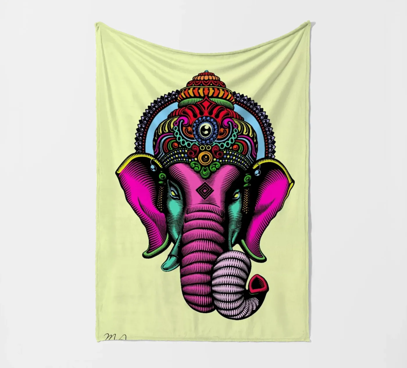 India Fleecedecke von Mark Ashkenazi