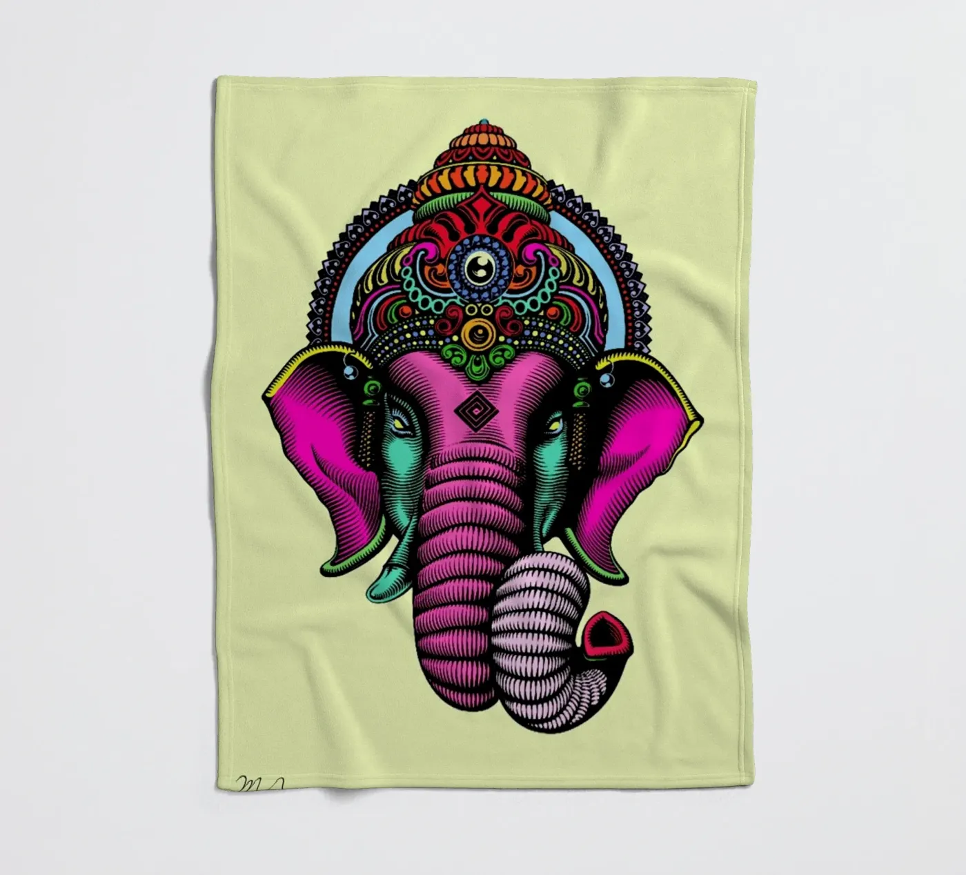 India Fleecedecke von Mark Ashkenazi
