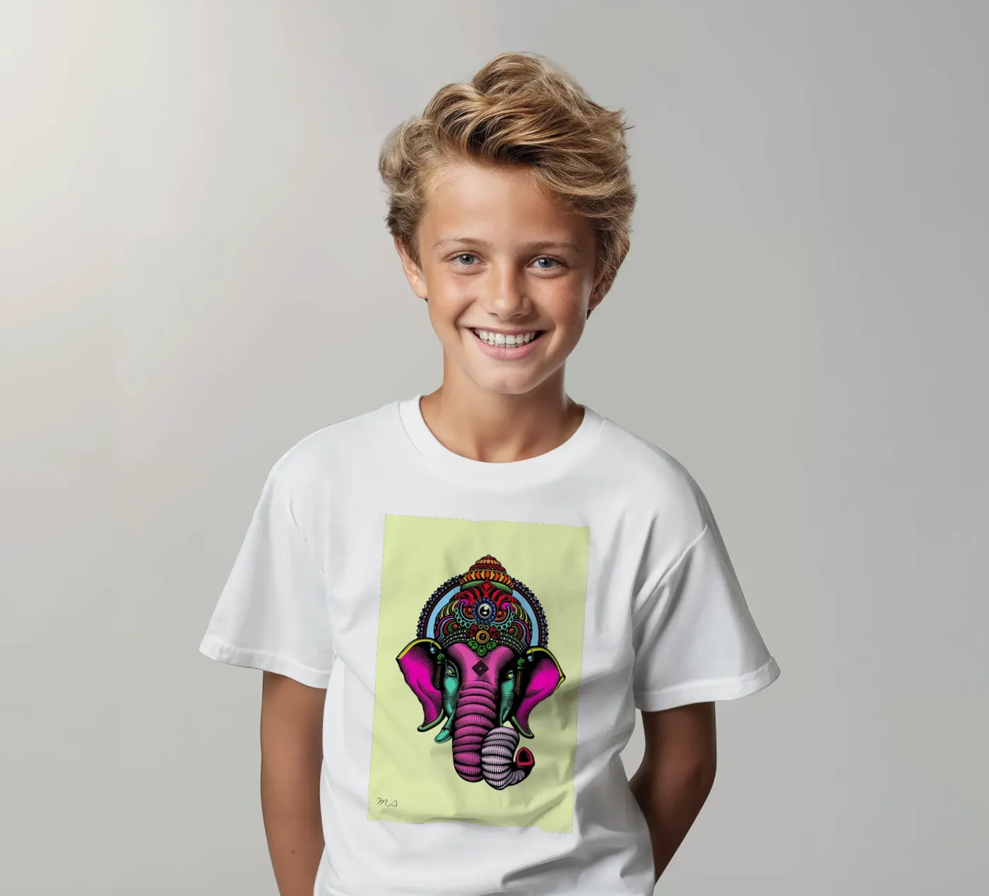 India t-shirt bambini da Mark Ashkenazi
