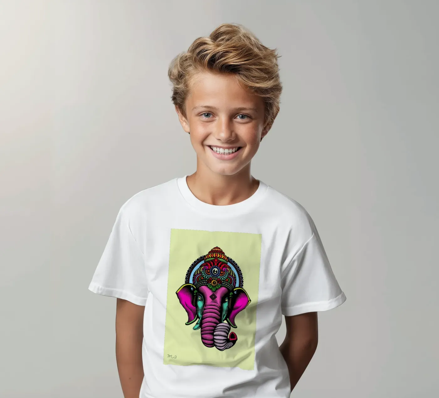 India t-shirt bambini da Mark Ashkenazi