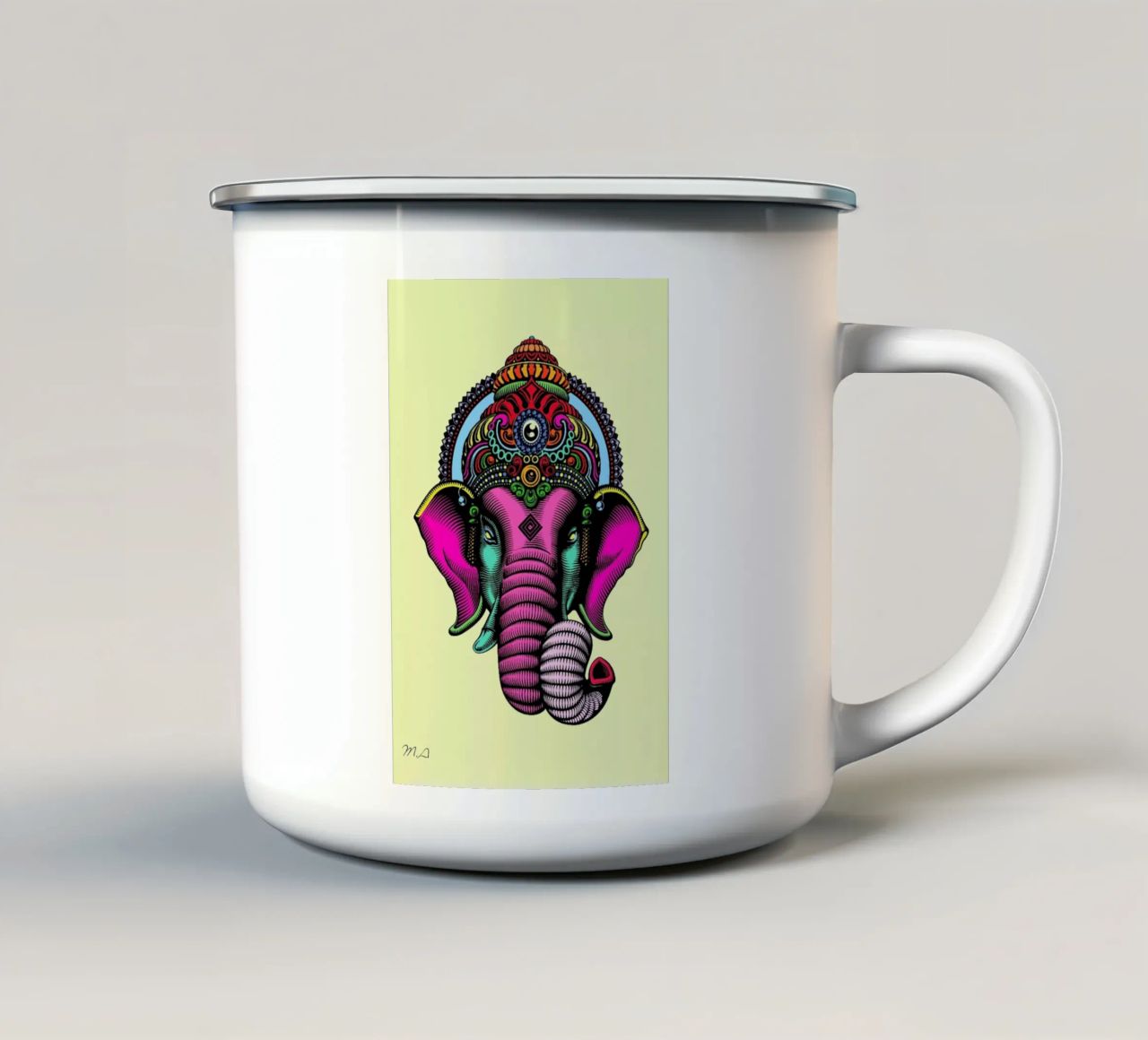 India tazza in smalto da Mark Ashkenazi