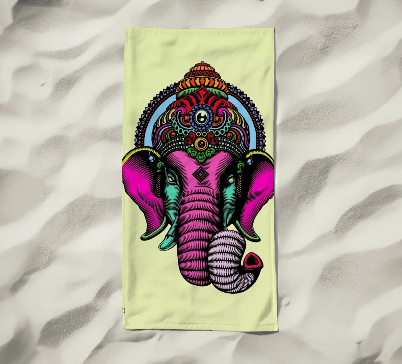 India Strandtuch von Mark Ashkenazi