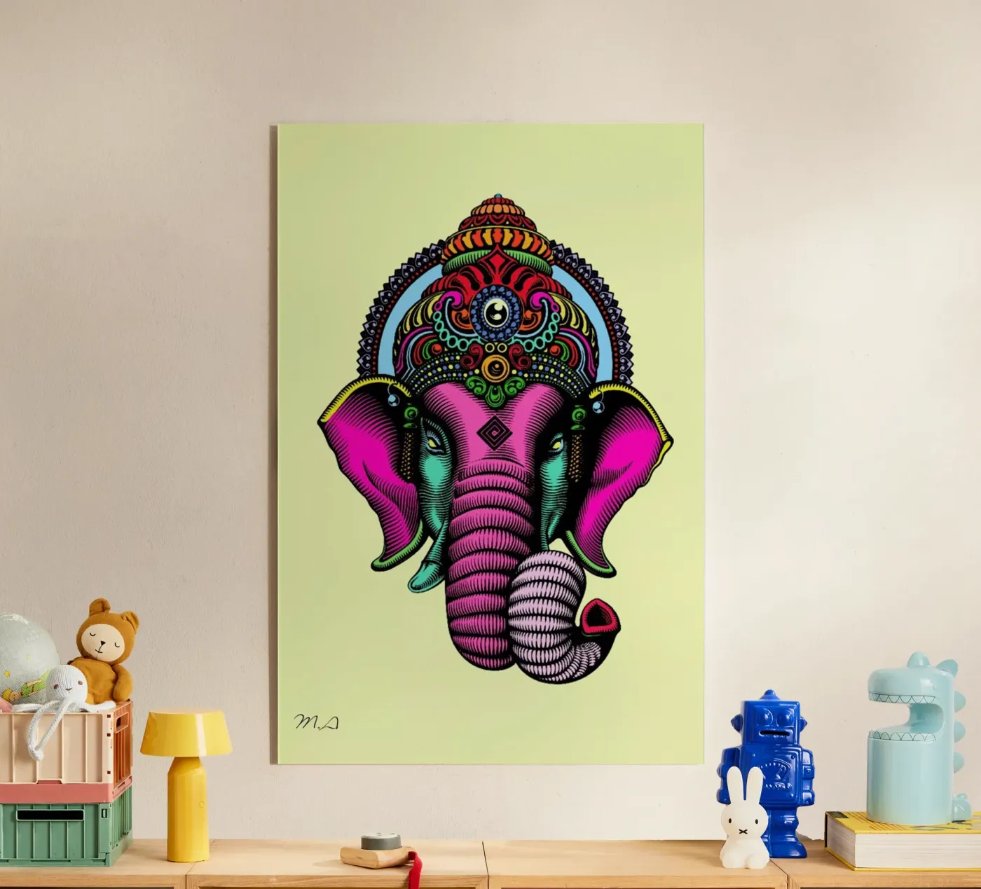 India Acryl-Glas von Mark Ashkenazi