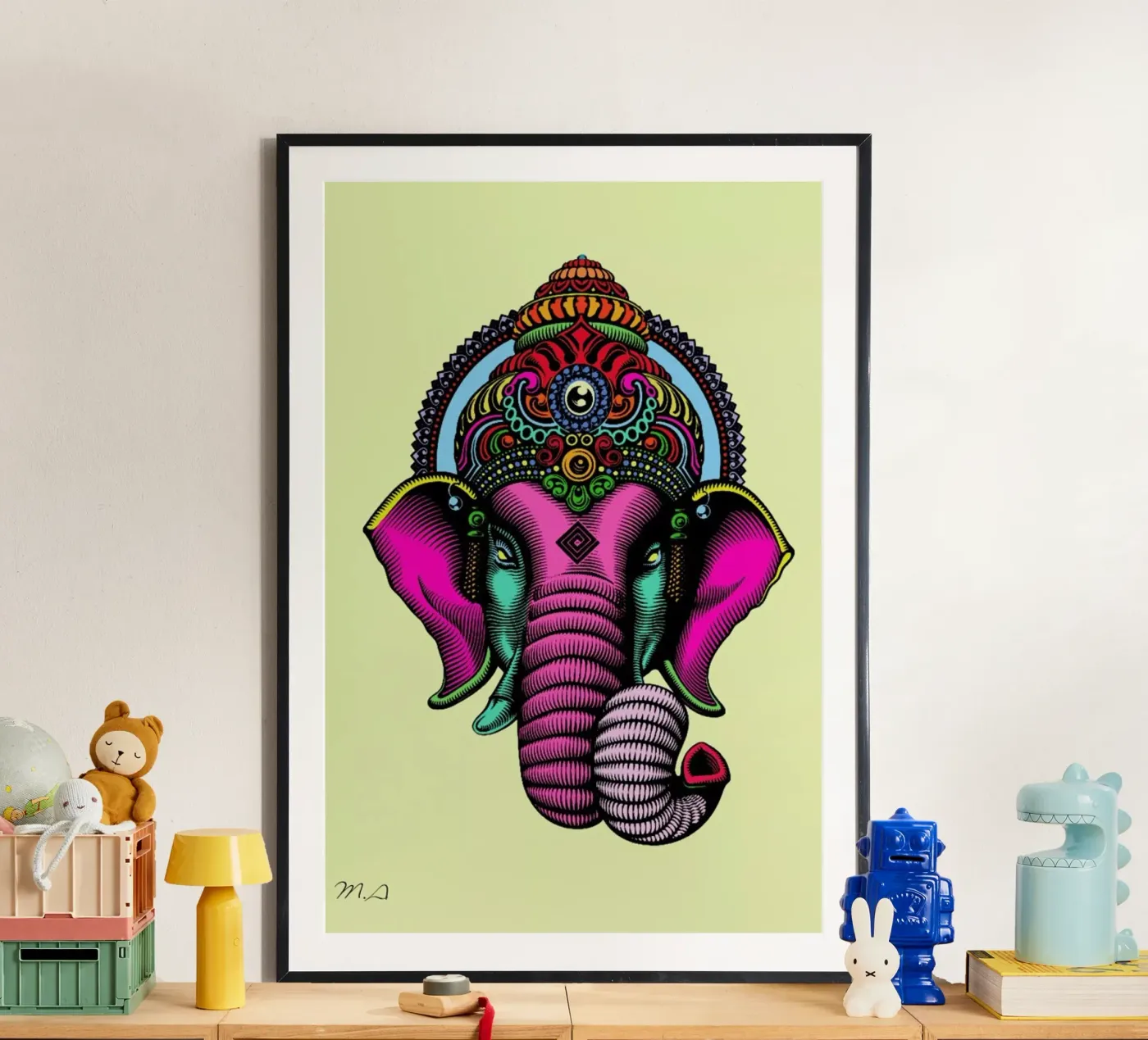 India Poster von Mark Ashkenazi