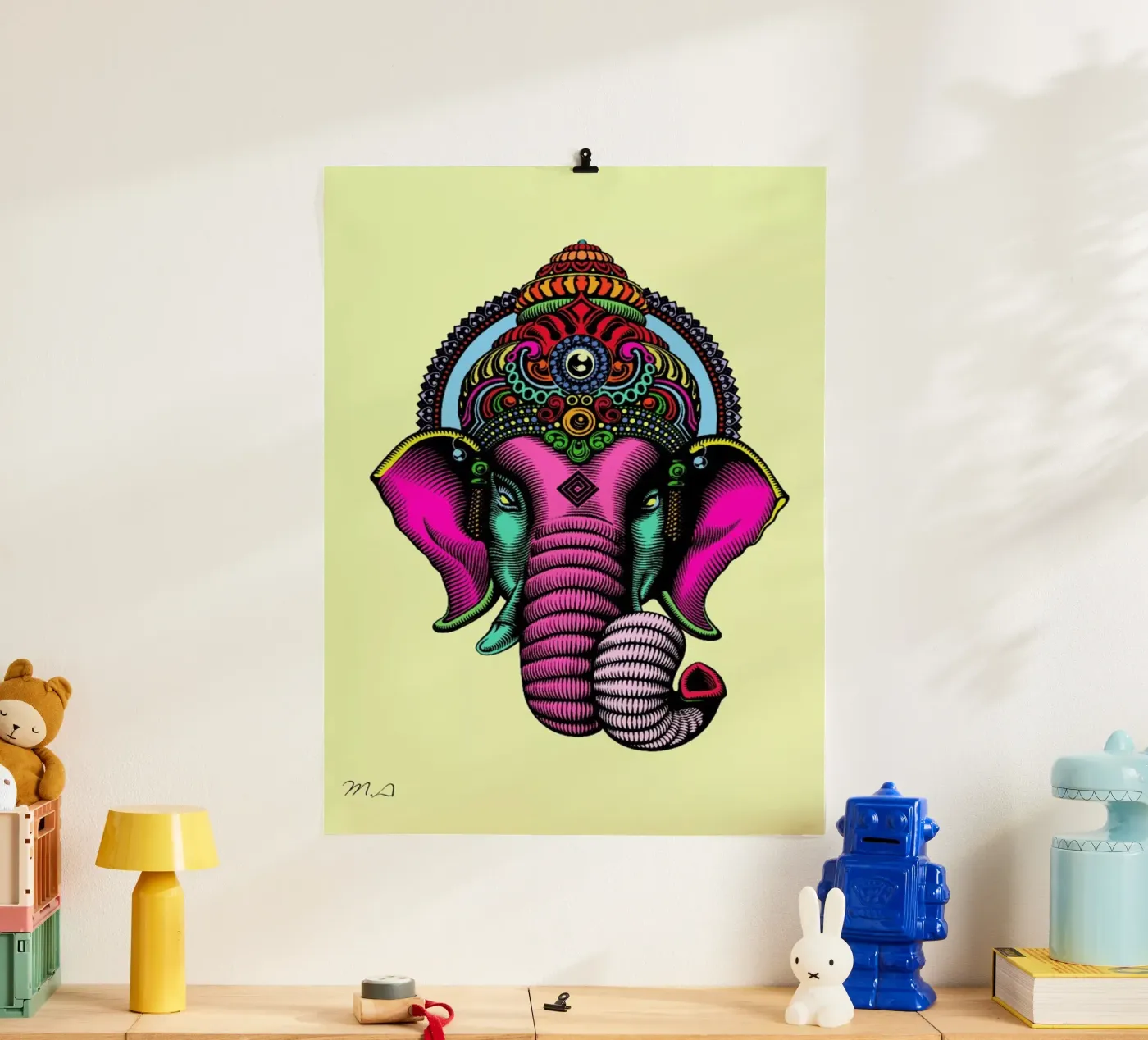 India Poster von Mark Ashkenazi