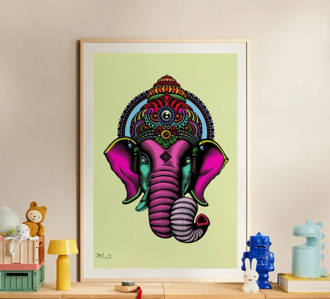 India Poster von Mark Ashkenazi