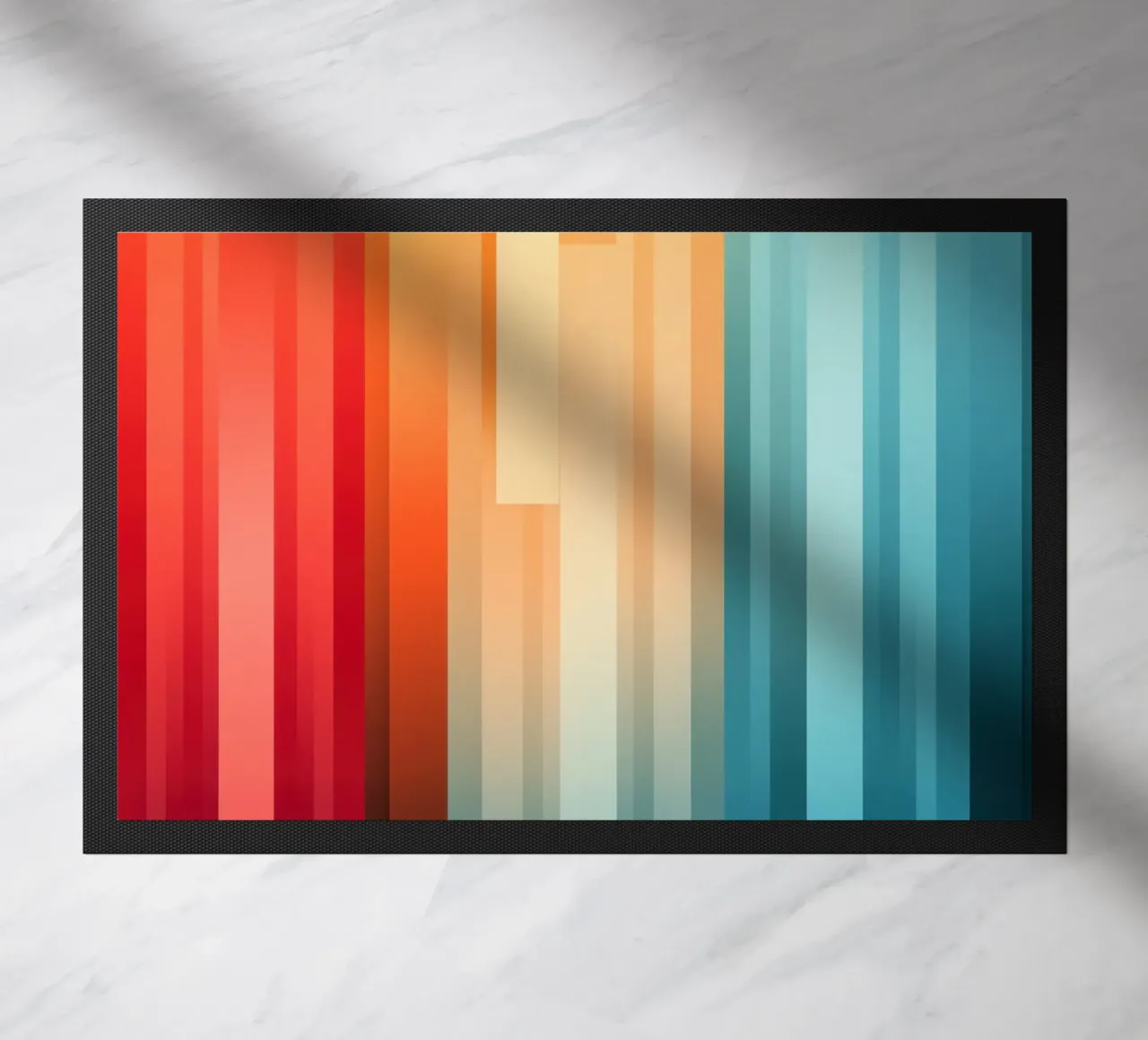Design decorativo a righe in colori vivaci zerbino da Autofocus