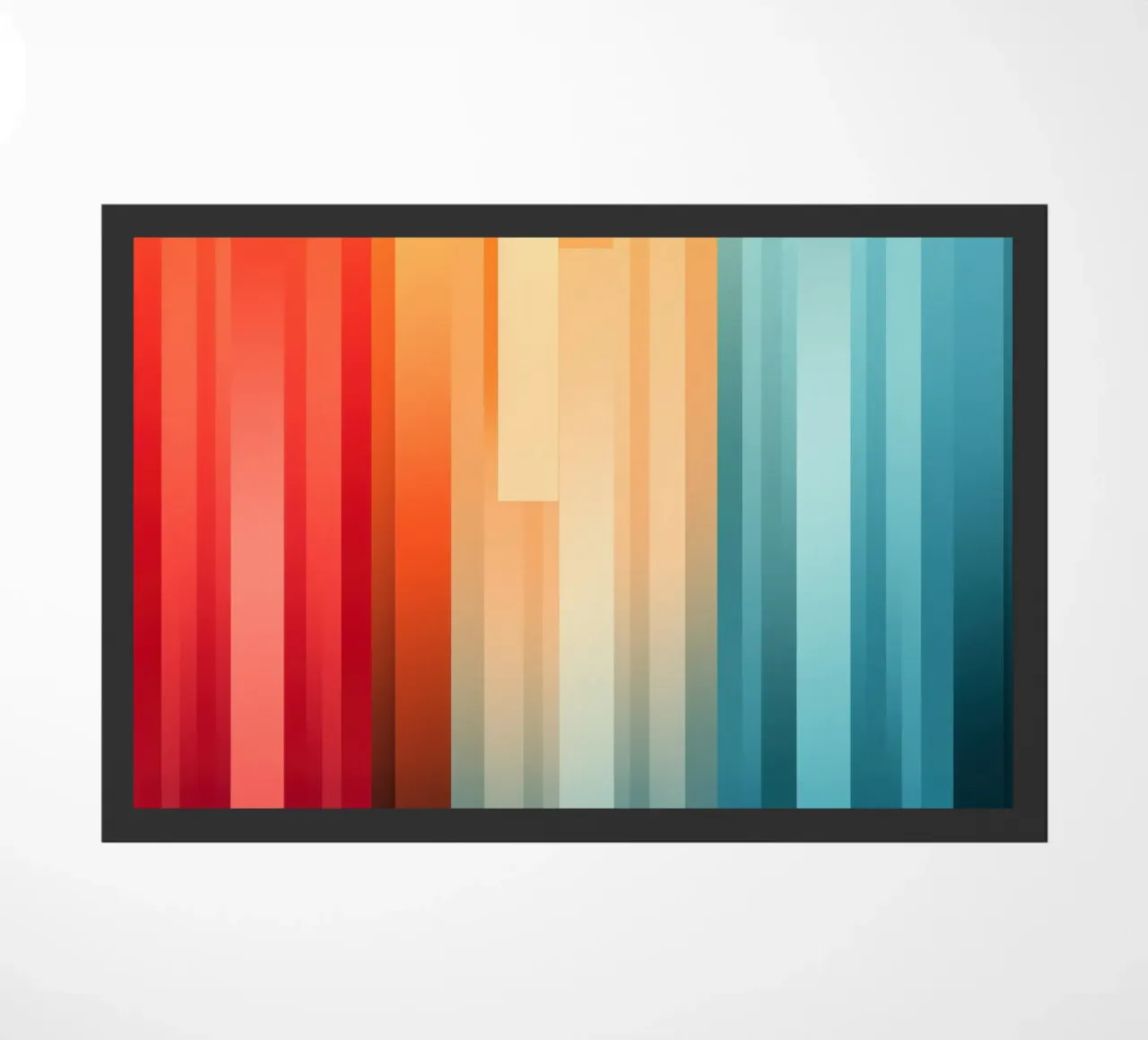 Design decorativo a righe in colori vivaci zerbino da Autofocus