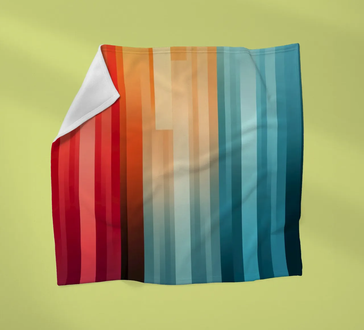 Design decorativo a righe in colori vivaci coperta in pile da Autofocus