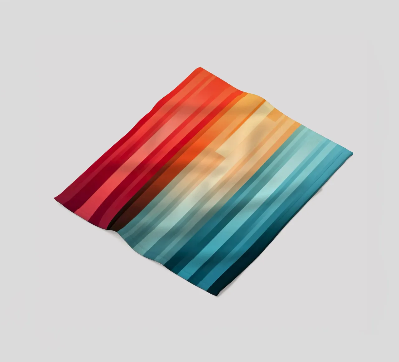 Design decorativo a righe in colori vivaci coperta in pile da Autofocus