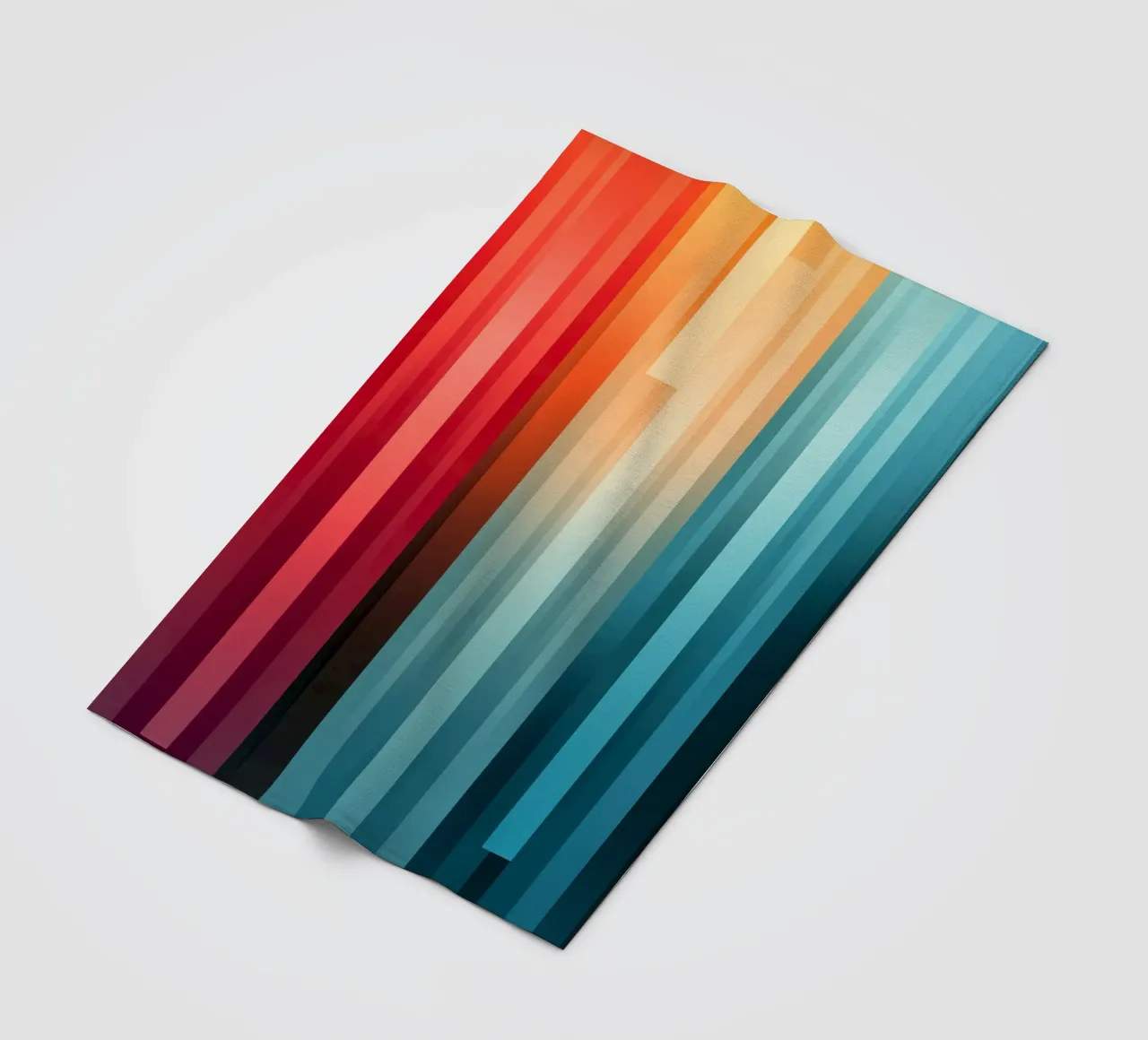 Design decorativo a righe in colori vivaci coperta in pile da Autofocus