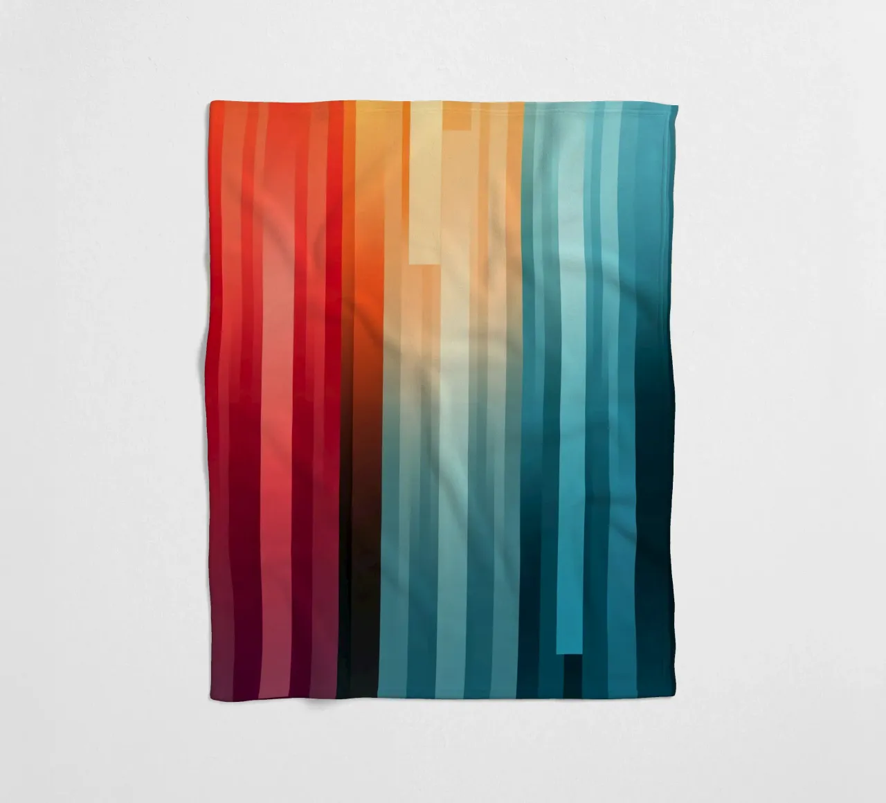 Design decorativo a righe in colori vivaci coperta in pile da Autofocus