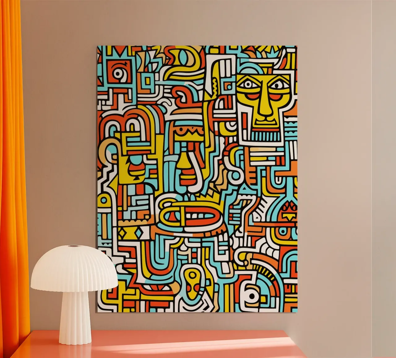 Decoratieve krabbels | Over individualiteit en creativiteit poster van Autofocus