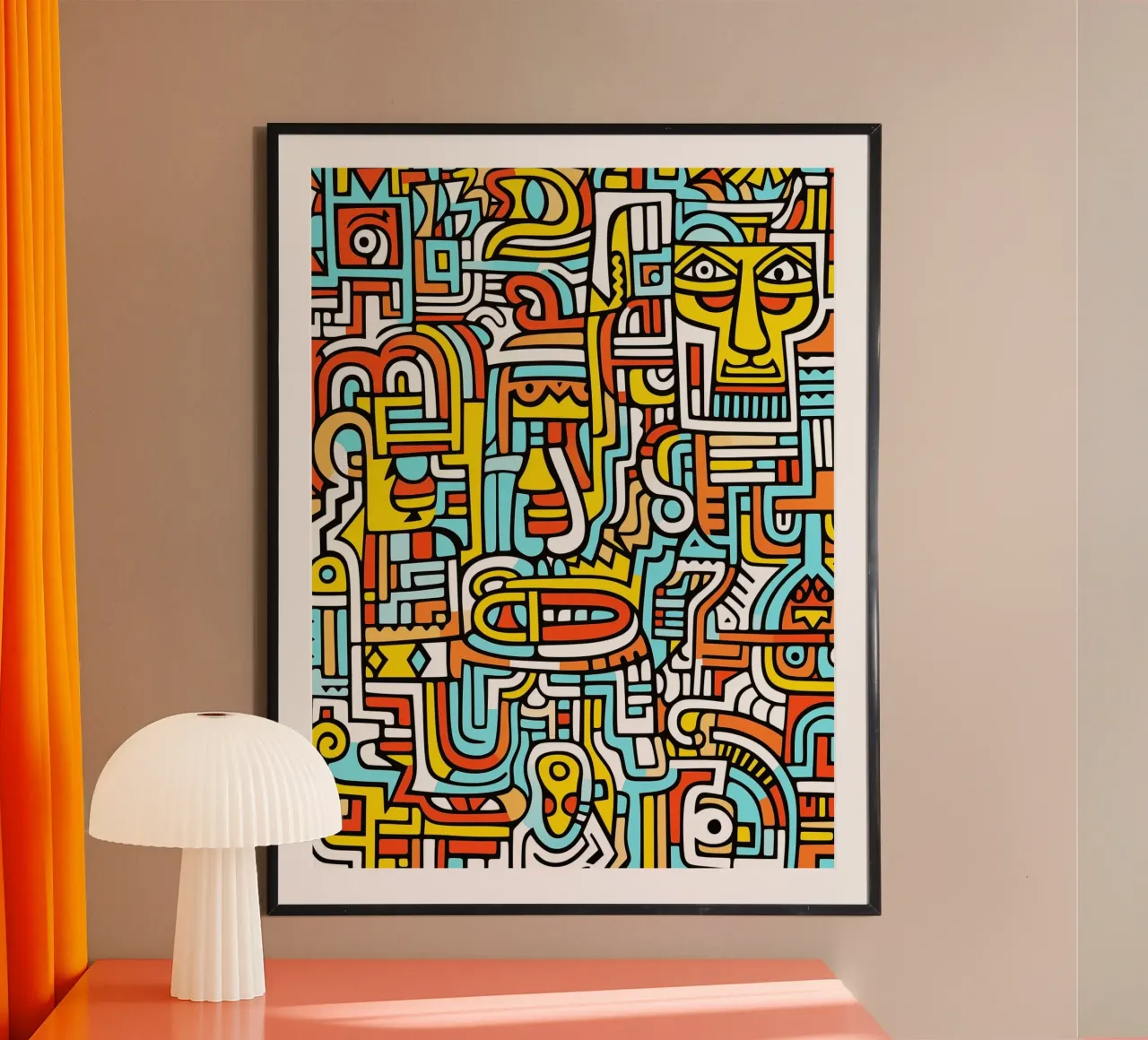 Decoratieve krabbels | Over individualiteit en creativiteit poster van Autofocus