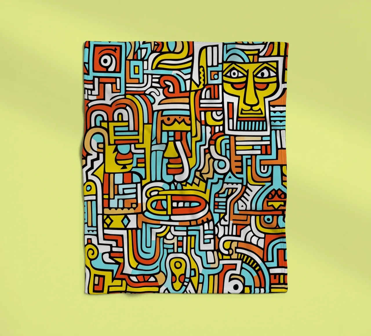 Decorative doodles | About individuality and creativity fleece blanket by Autofocus