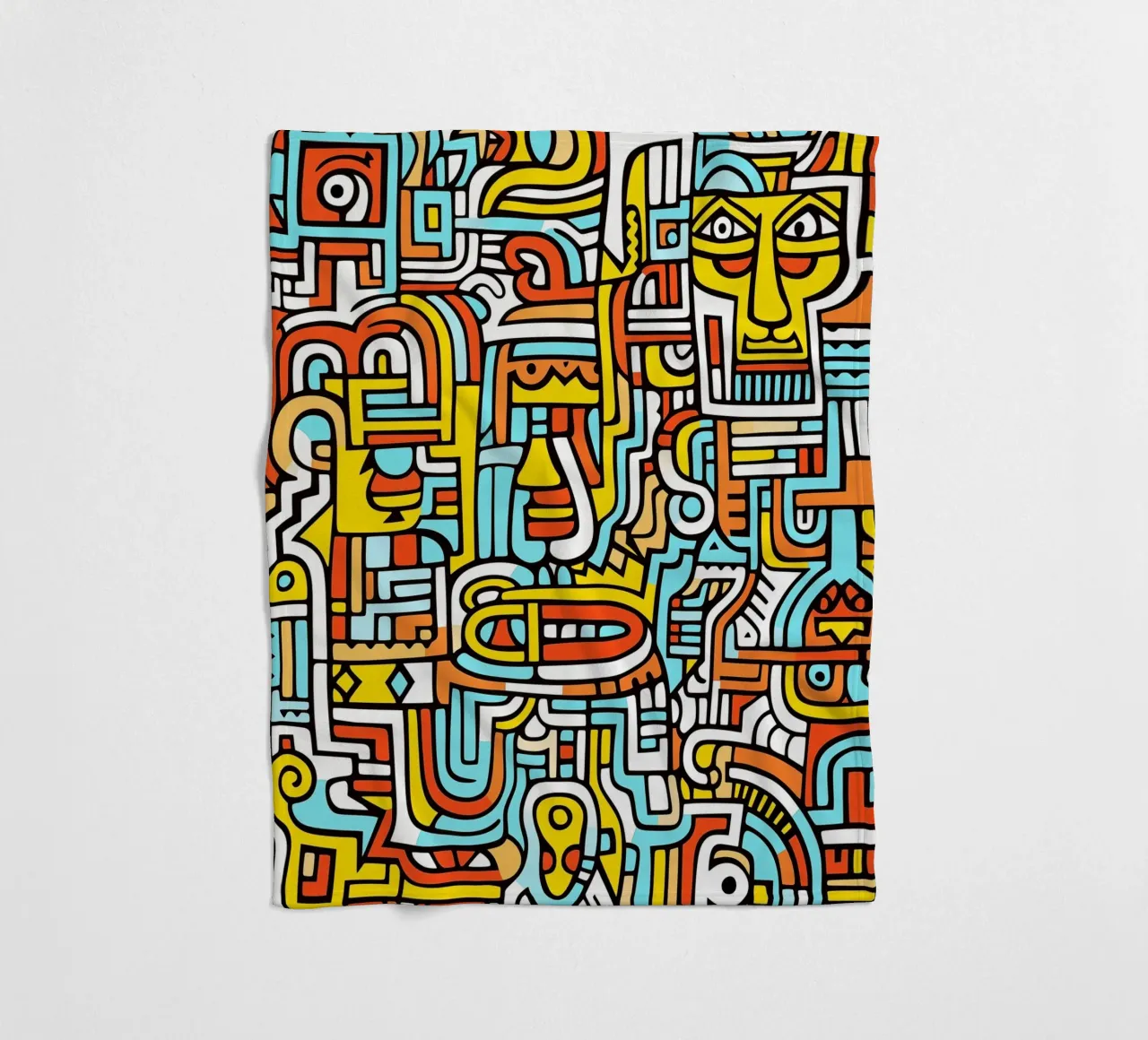 Decorative doodles | About individuality and creativity fleece blanket by Autofocus