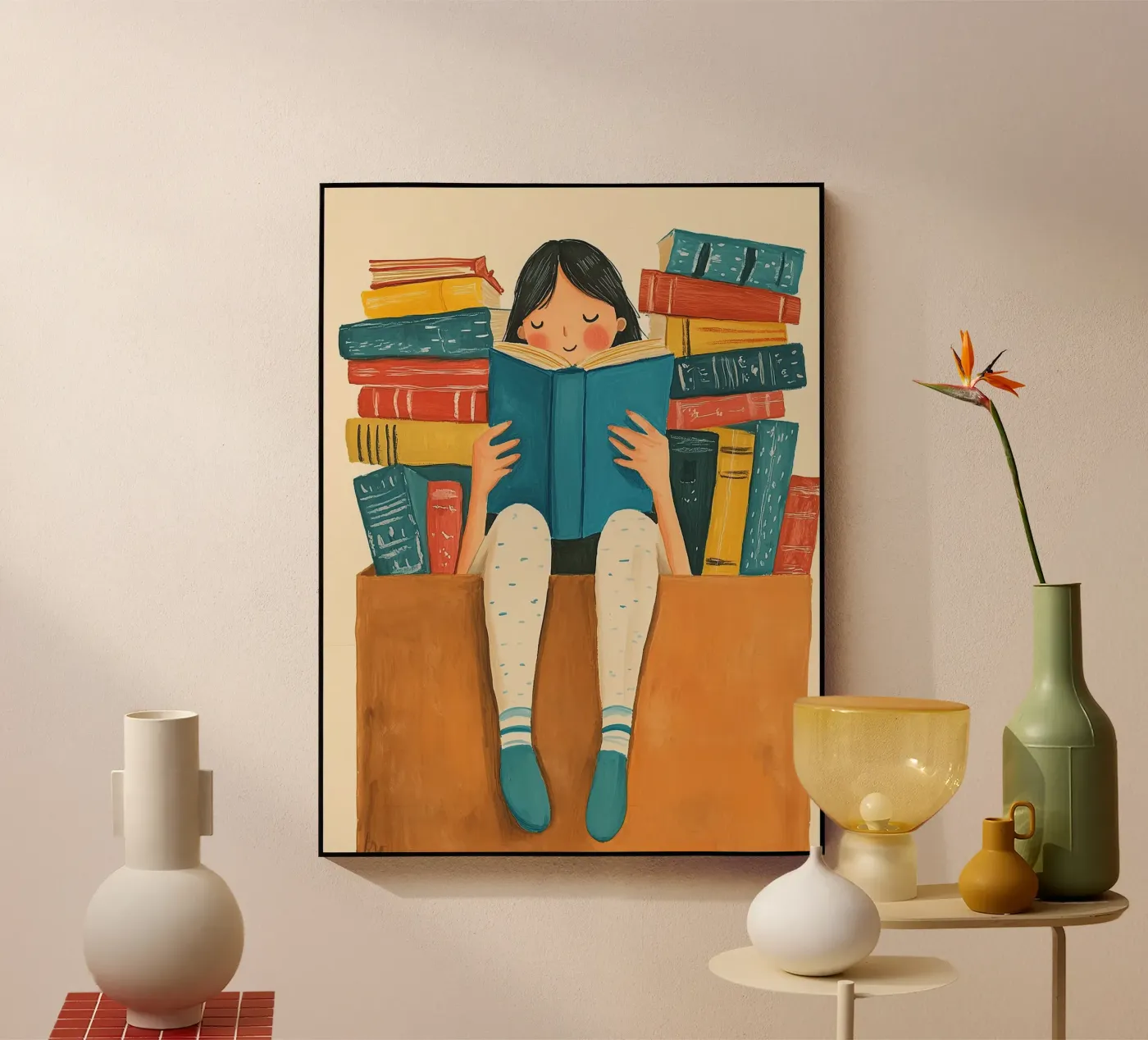 Cozy Bookworm plexiglass da Freya