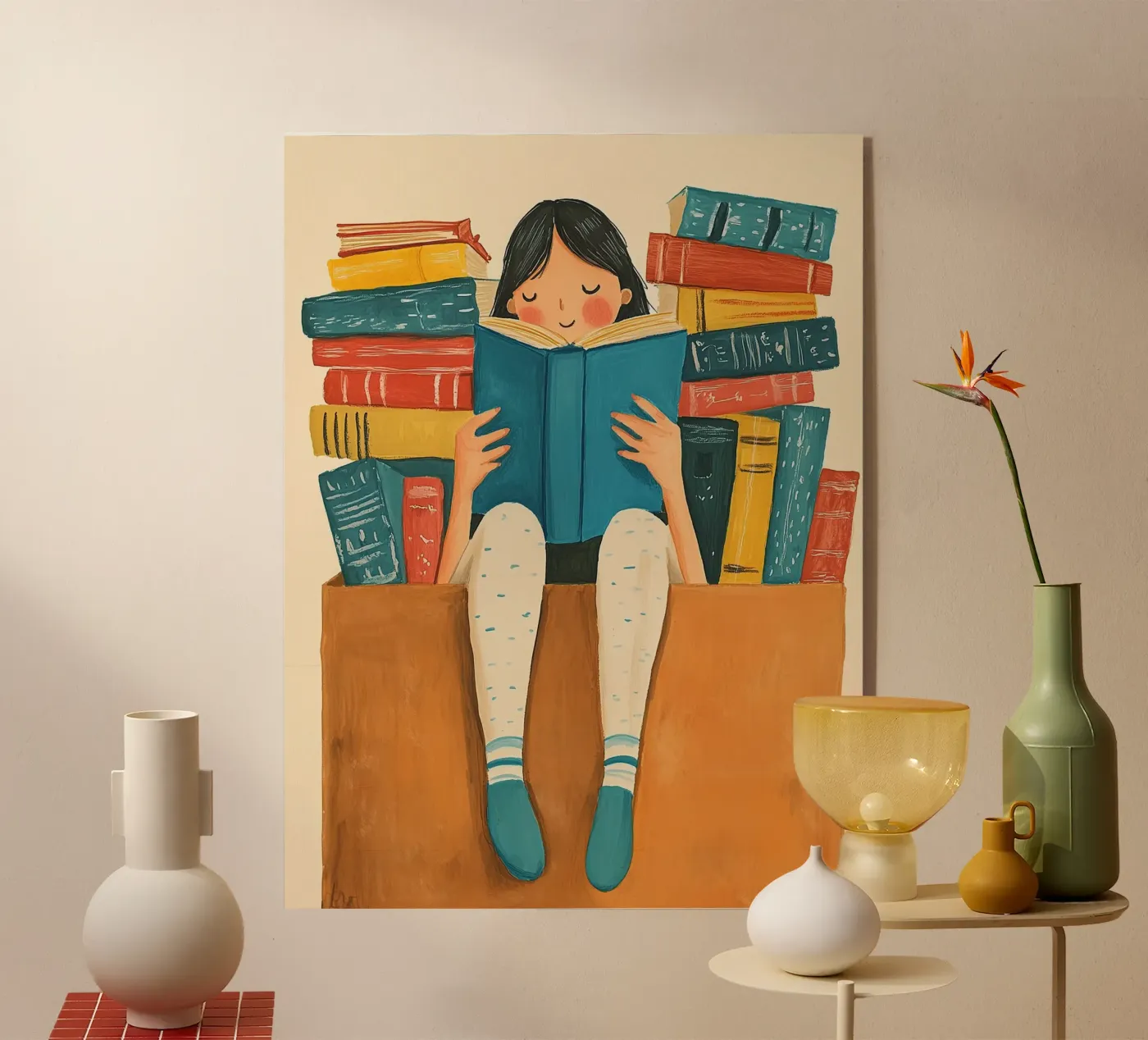 Cozy Bookworm plexiglass da Freya
