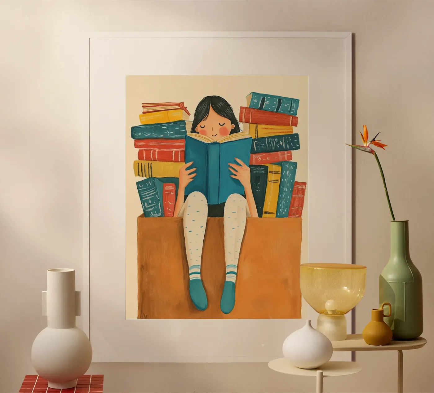 Cozy Bookworm poster da Freya