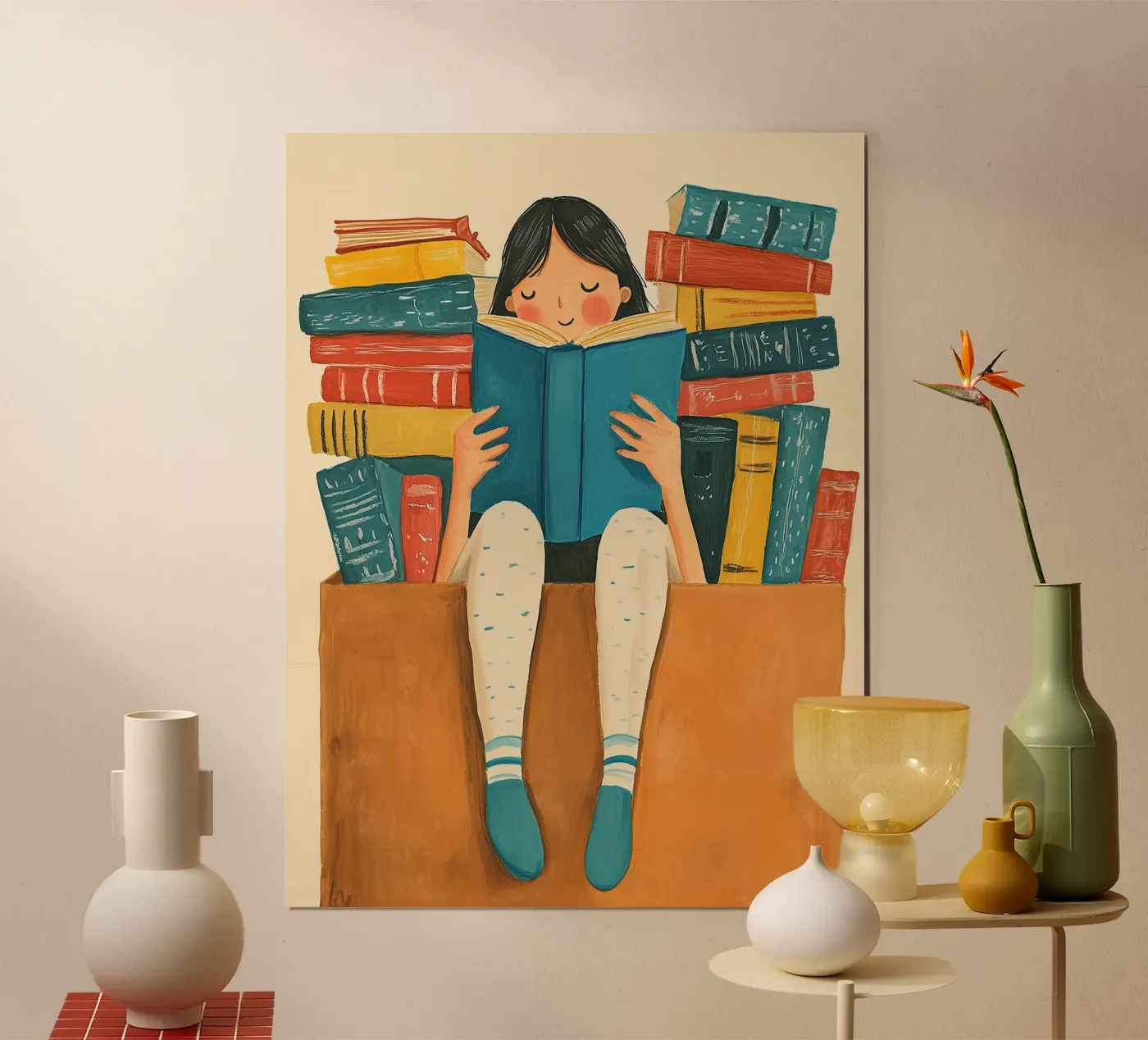 Cozy Bookworm poster da Freya
