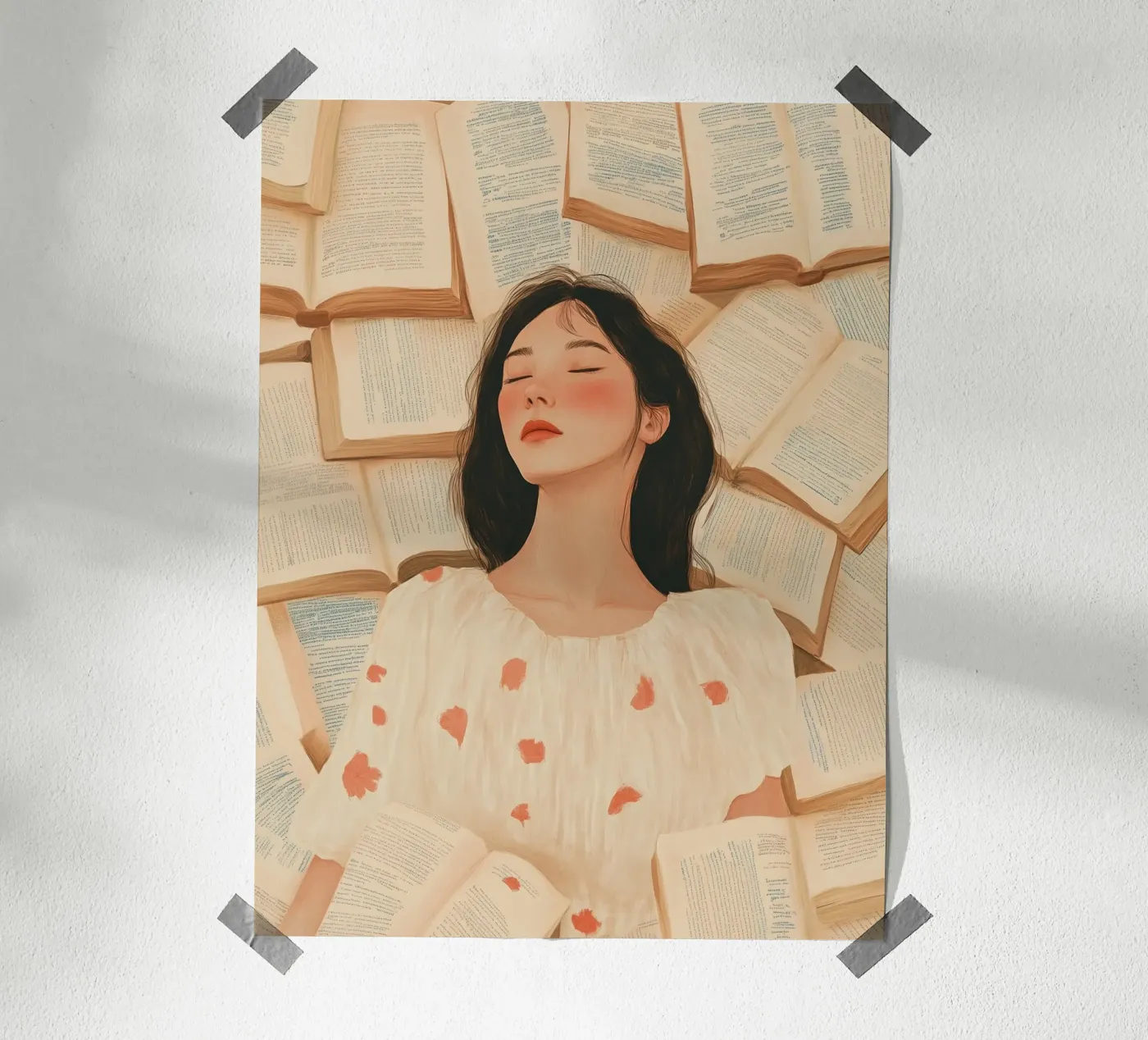 Lost Between Pages poster by Freya