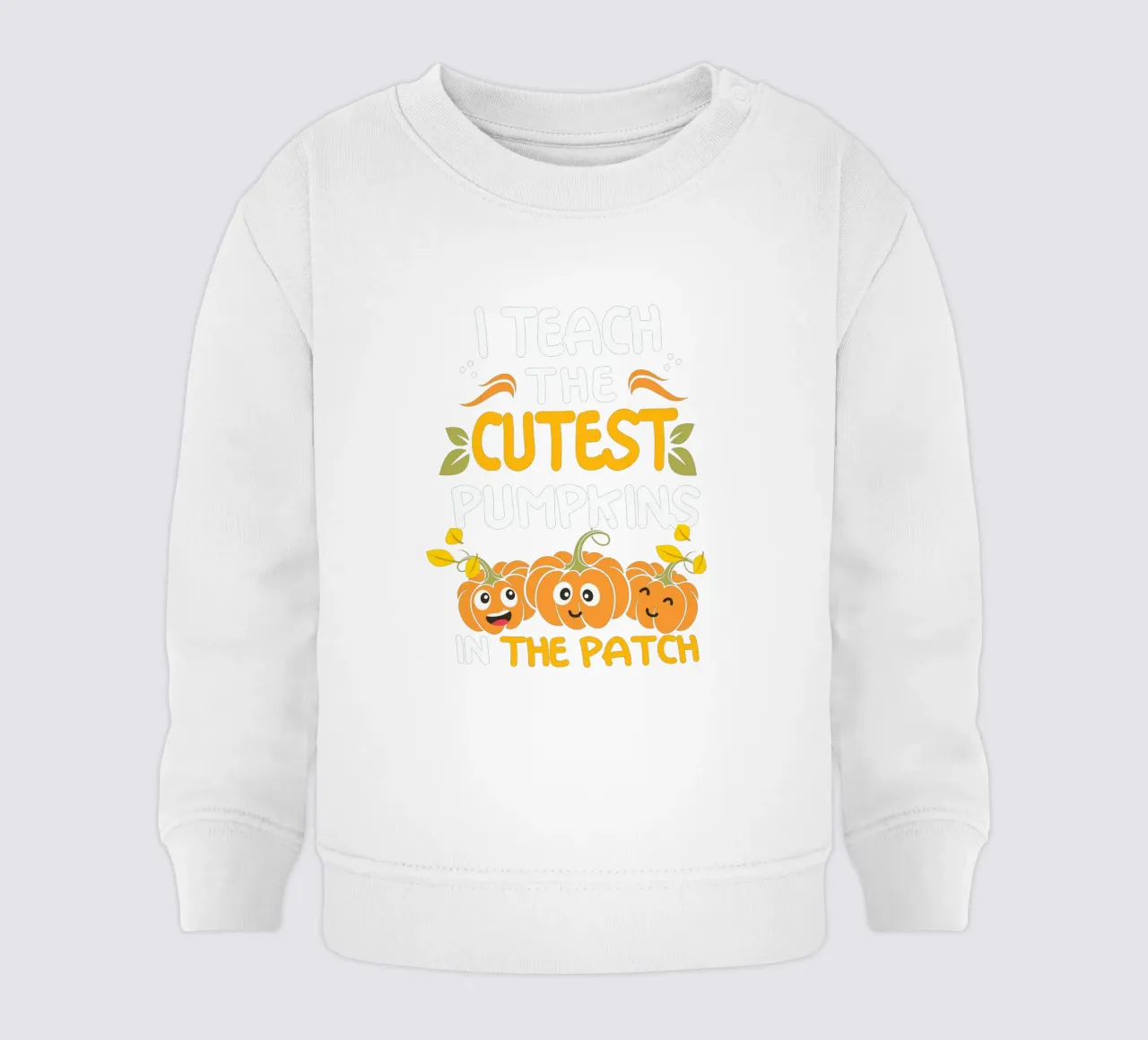 I teach the cutest pumpkins in the patch felpa neonato da edsonramosart