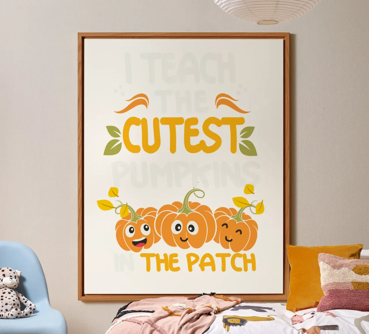 I teach the cutest pumpkins in the patch alluminio dibond da edsonramosart