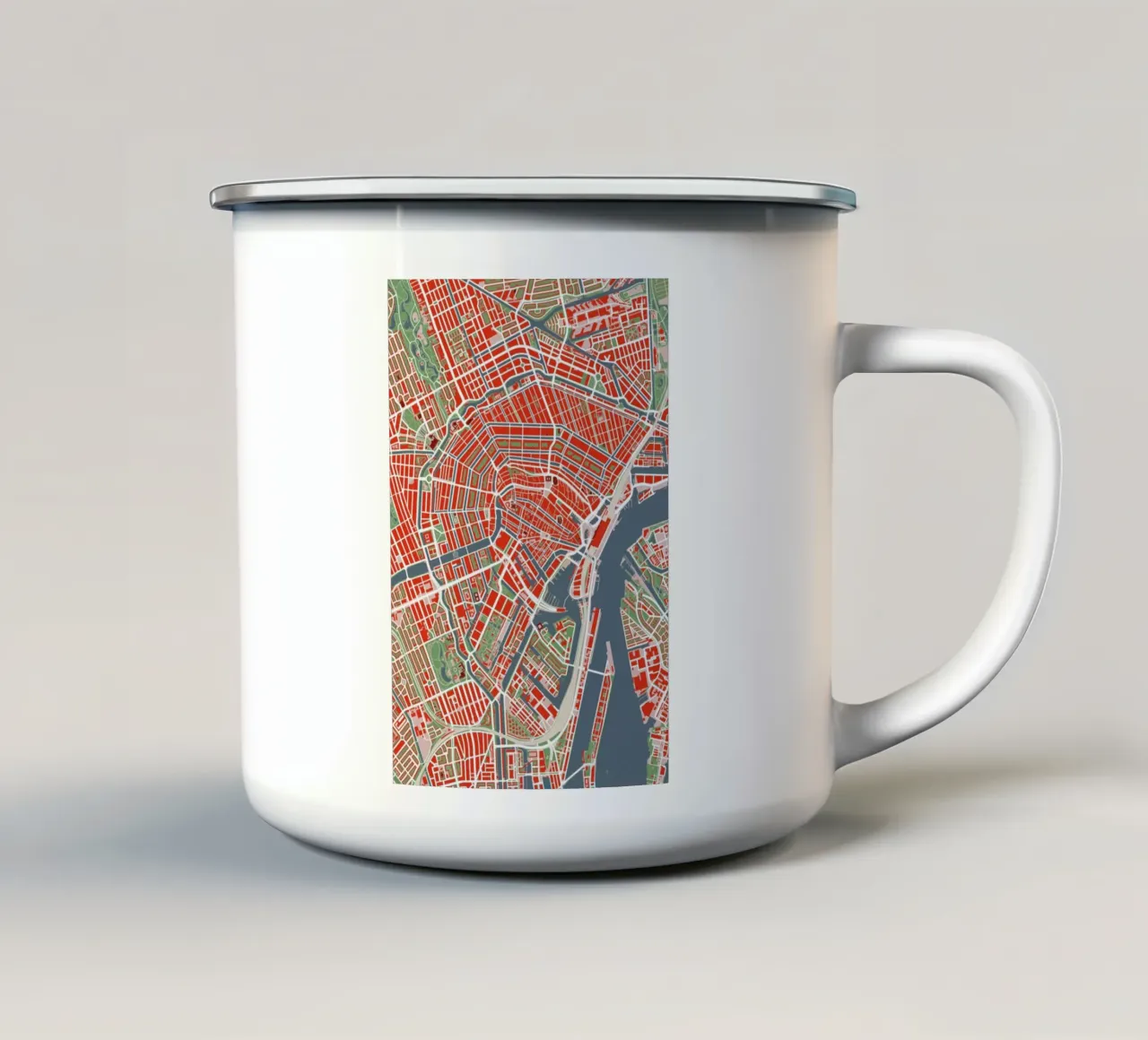 Amsterdam Classic tazza in smalto da Planos Urbanos