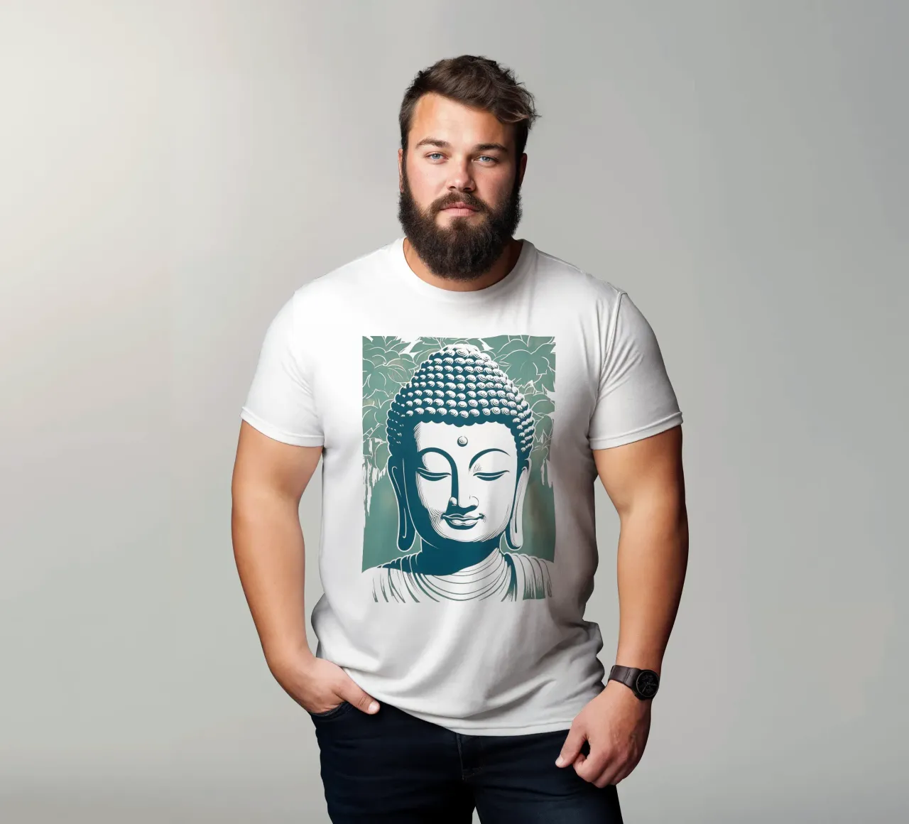 Buddha rilassato t-shirt da Autofocus
