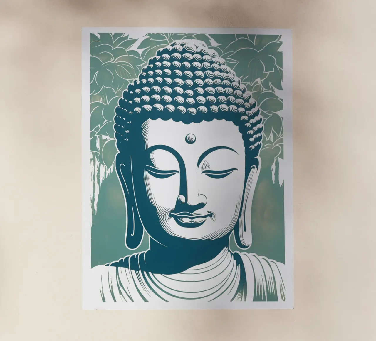 Buddha rilassato pellicola backlit da Autofocus