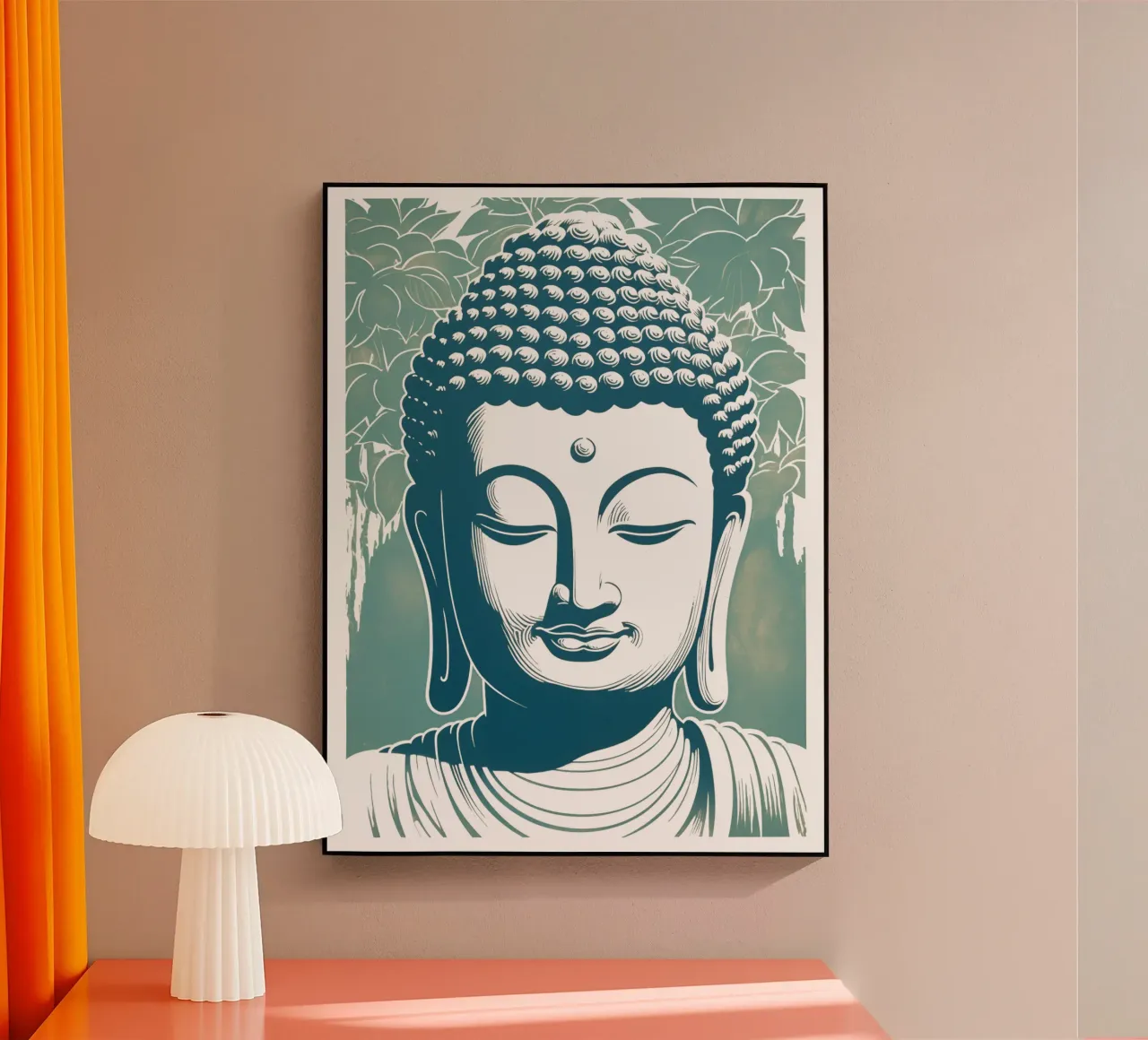 Buddha rilassato plexiglass da Autofocus