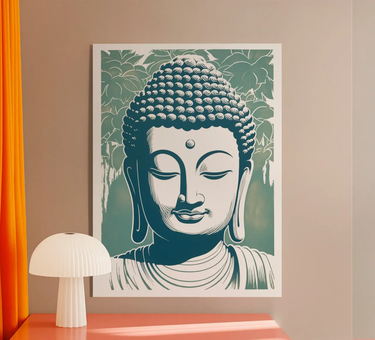 Buddha rilassato plexiglass da Autofocus